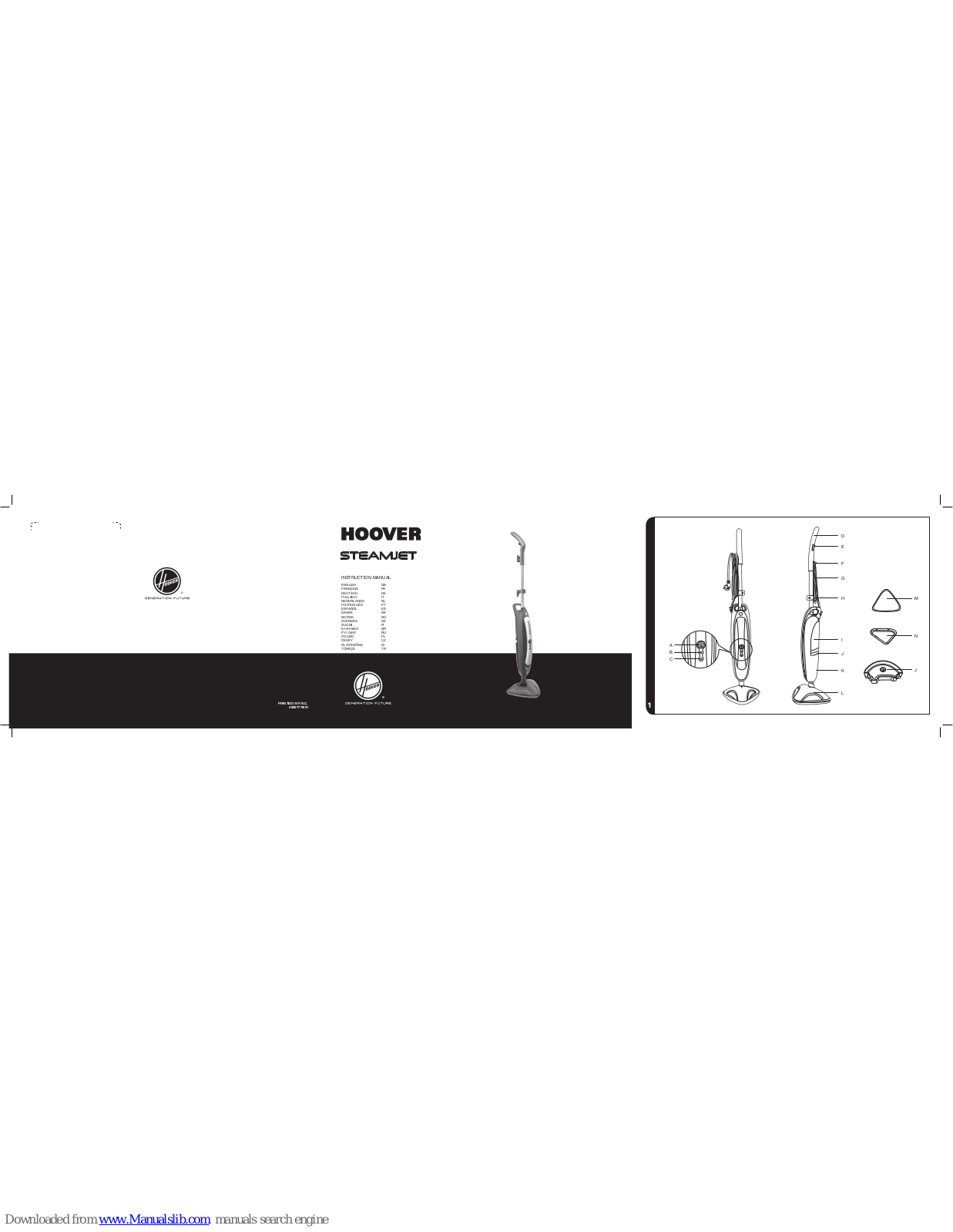 Hoover steamjet Instruction Manual