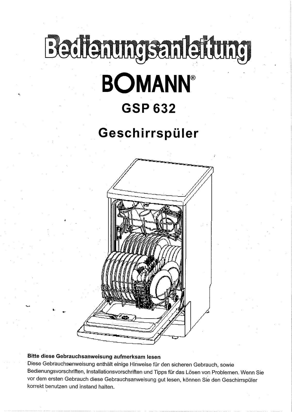 Bomann GSP 632 User Manual