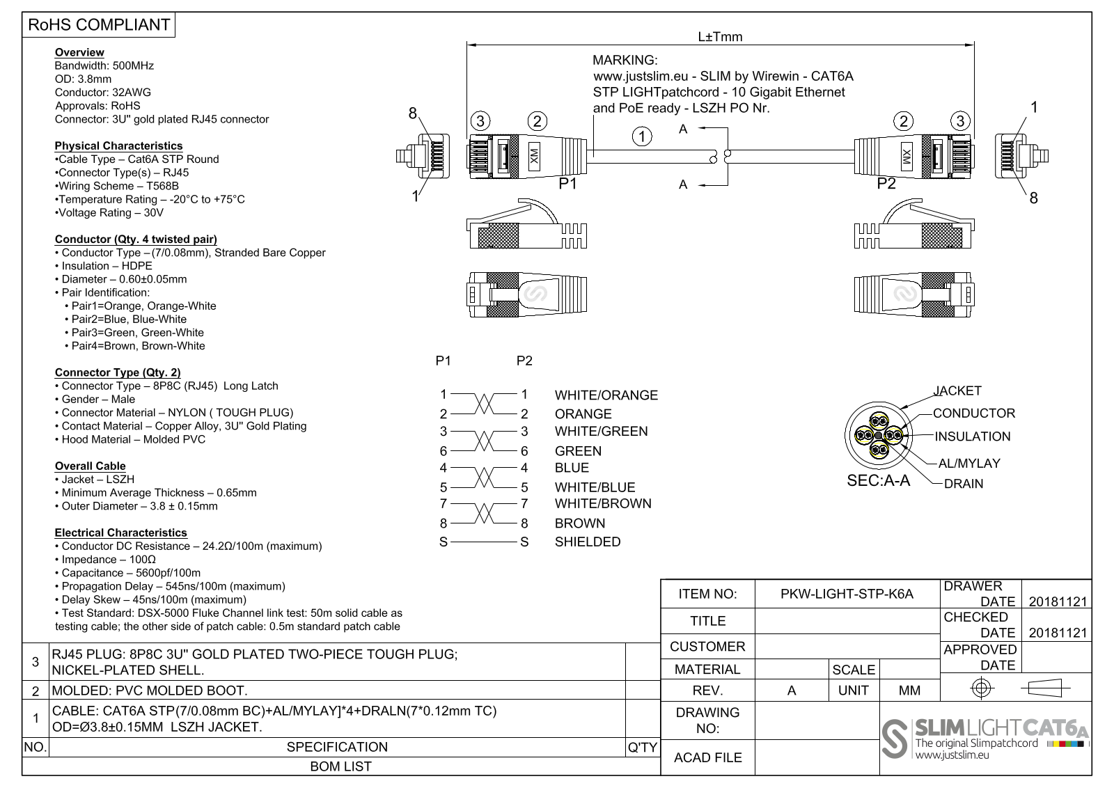 SLIM SLIM SL6A 3 RT Datasheet - ManualMachine.com