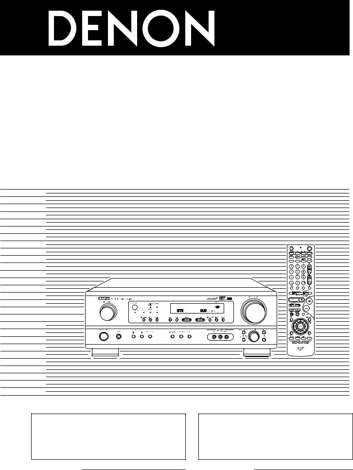 Denon AVR-1404, AVR-484 User Manual