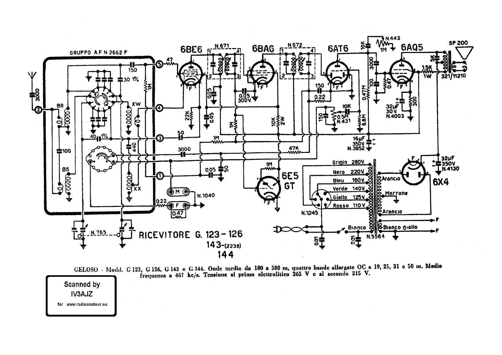 Pozosta Geloso-G-123-RX Schematic