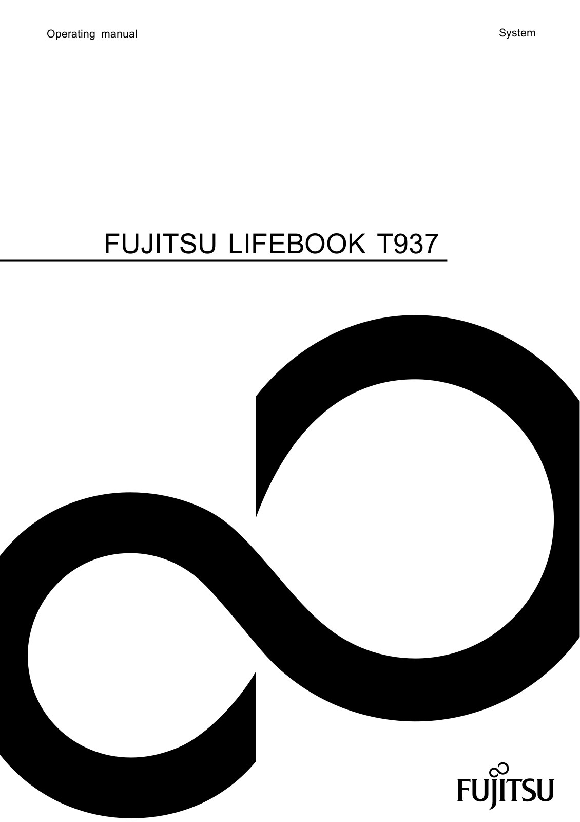 Fujitsu T937 User Manual