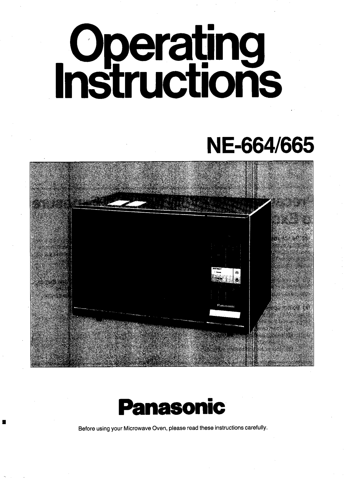 Panasonic NE-665, NE-664 User Manual