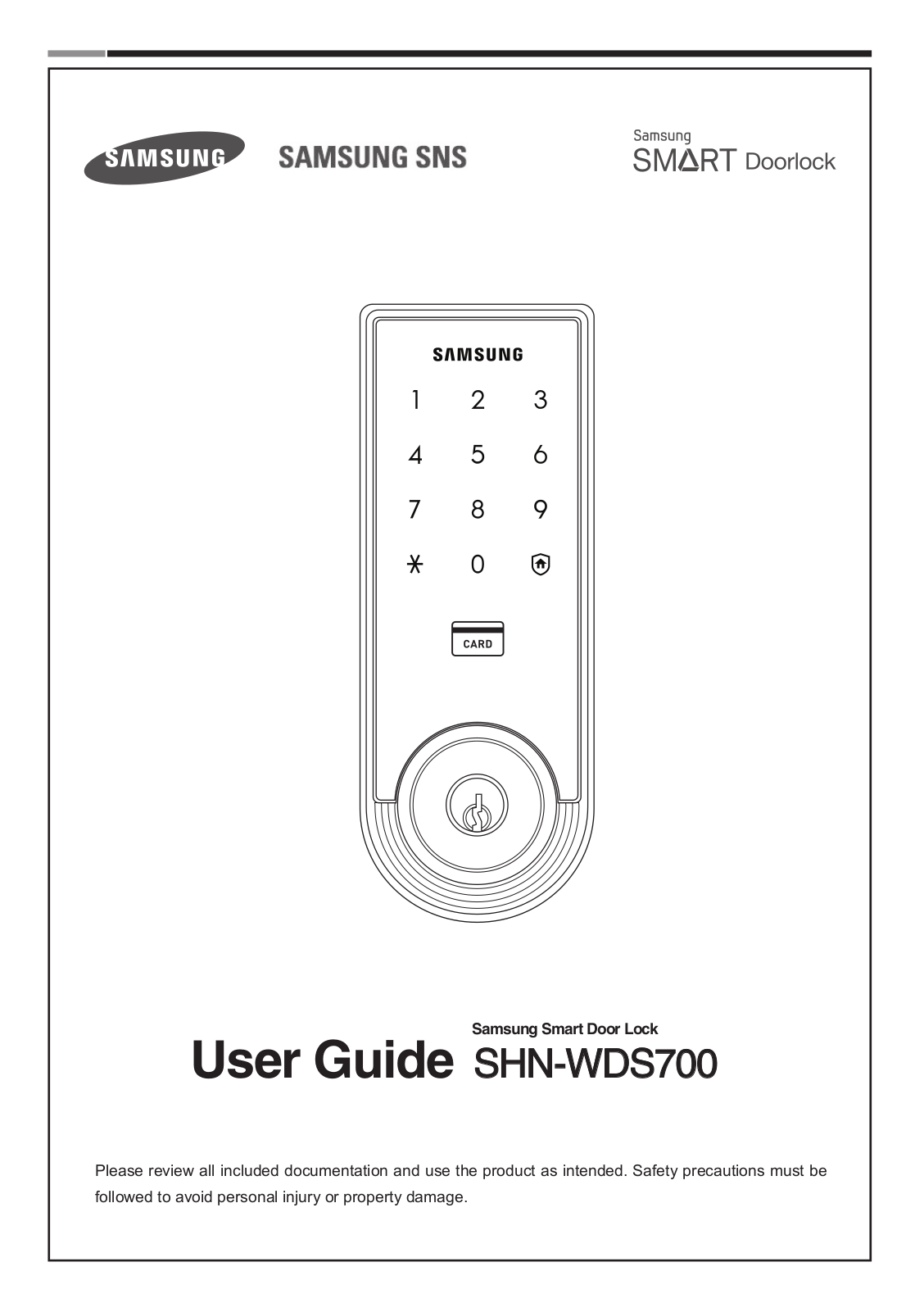 Samsung SHN WDS700 User Manual