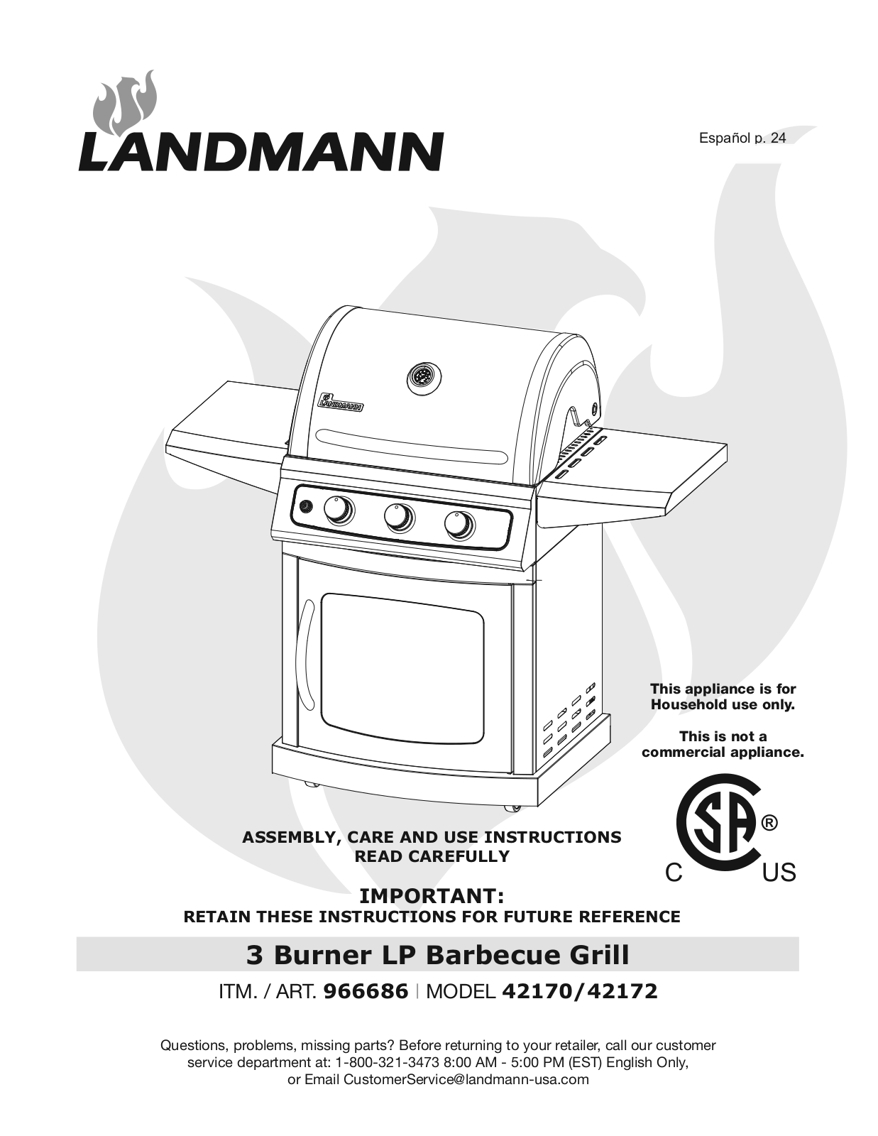 Landmann 42170 Owner's Manual