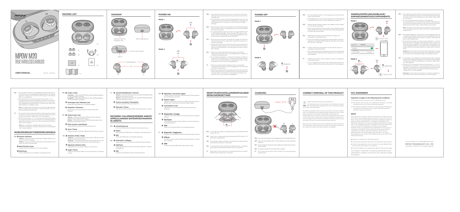 MPOW TECHNOLOGY BH344A User Manual