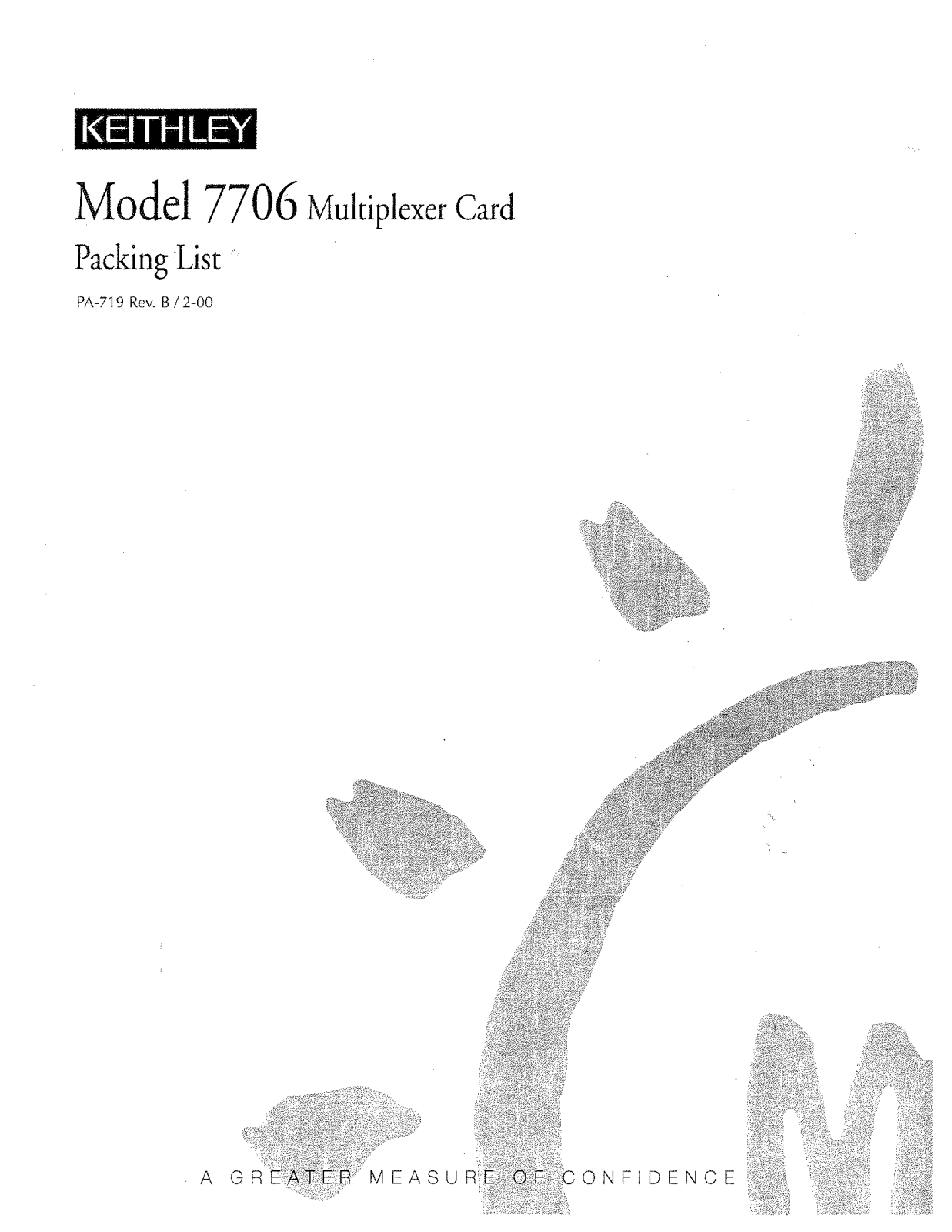 Keithley 7706 User Manual