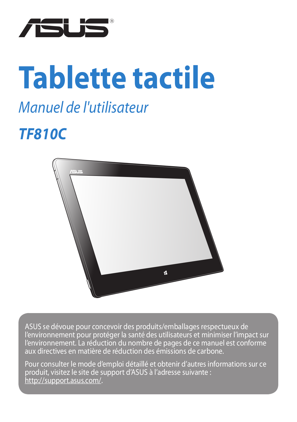 ASUS TF810C-1B020W User Manual