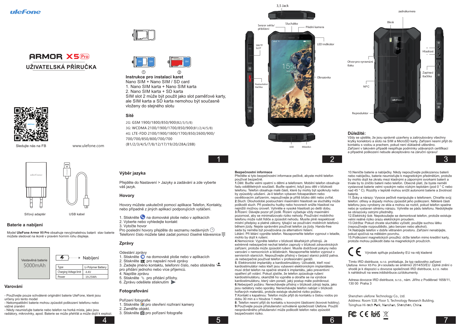 UleFone Armor X5 PRO User Manual