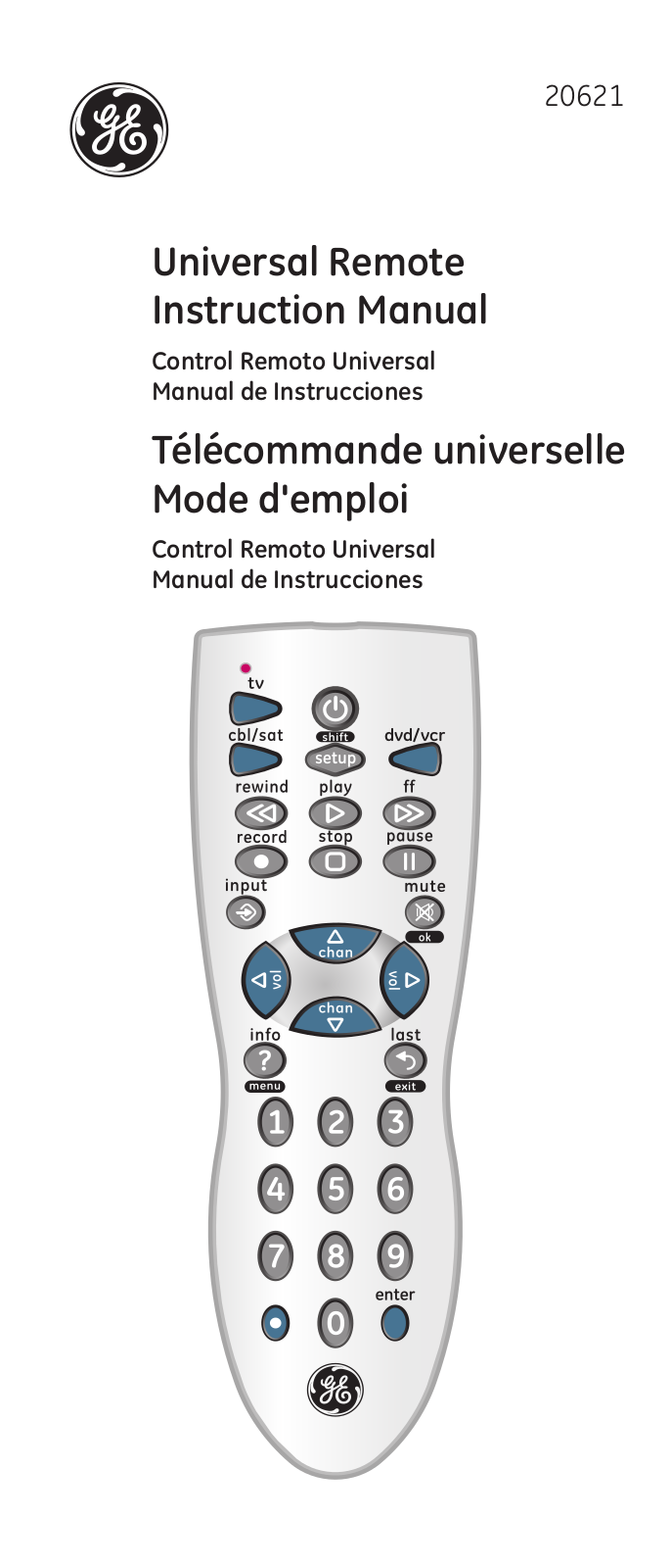 GE 20621 User Manual