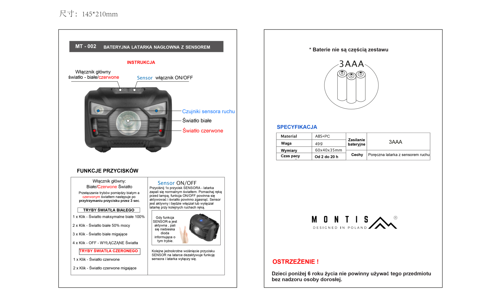 Montis MT002 User guide - ManualMachine.com