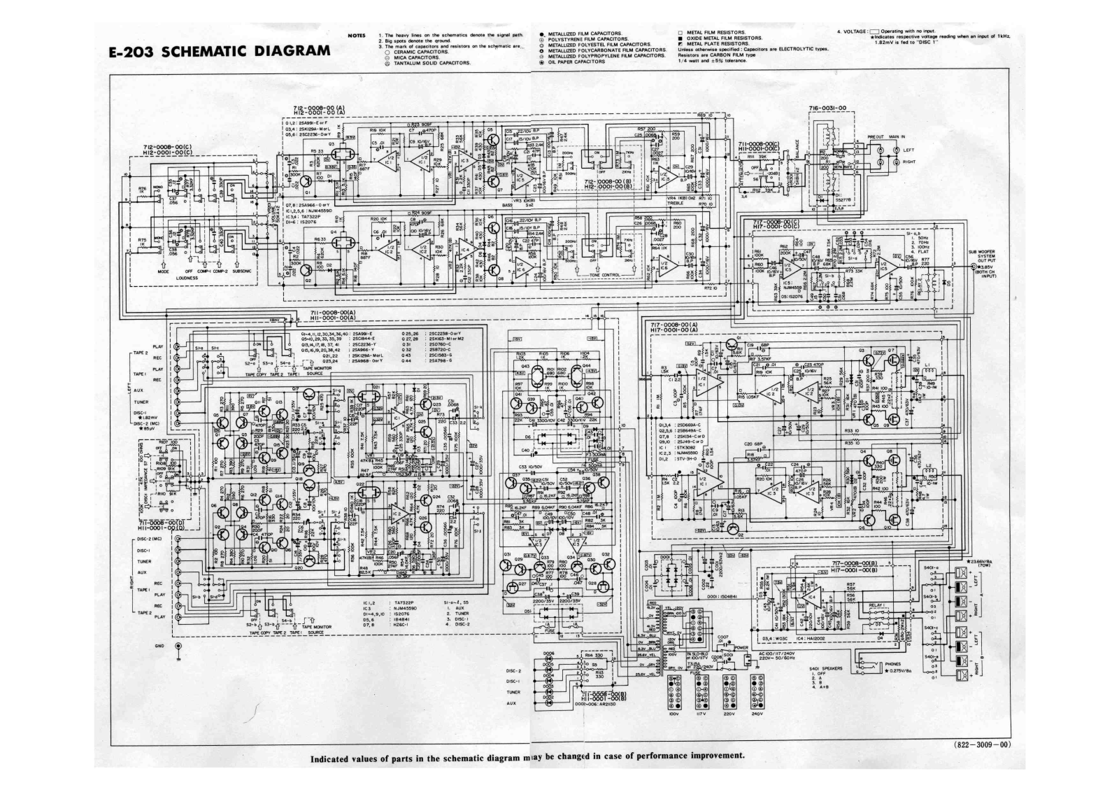 Accuphase E-203 Schematic