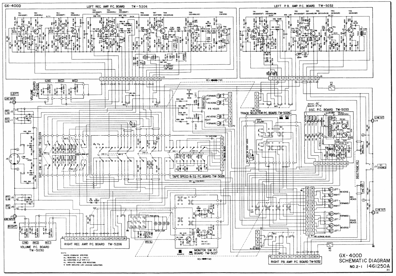 Akai GX-400-D Schematic