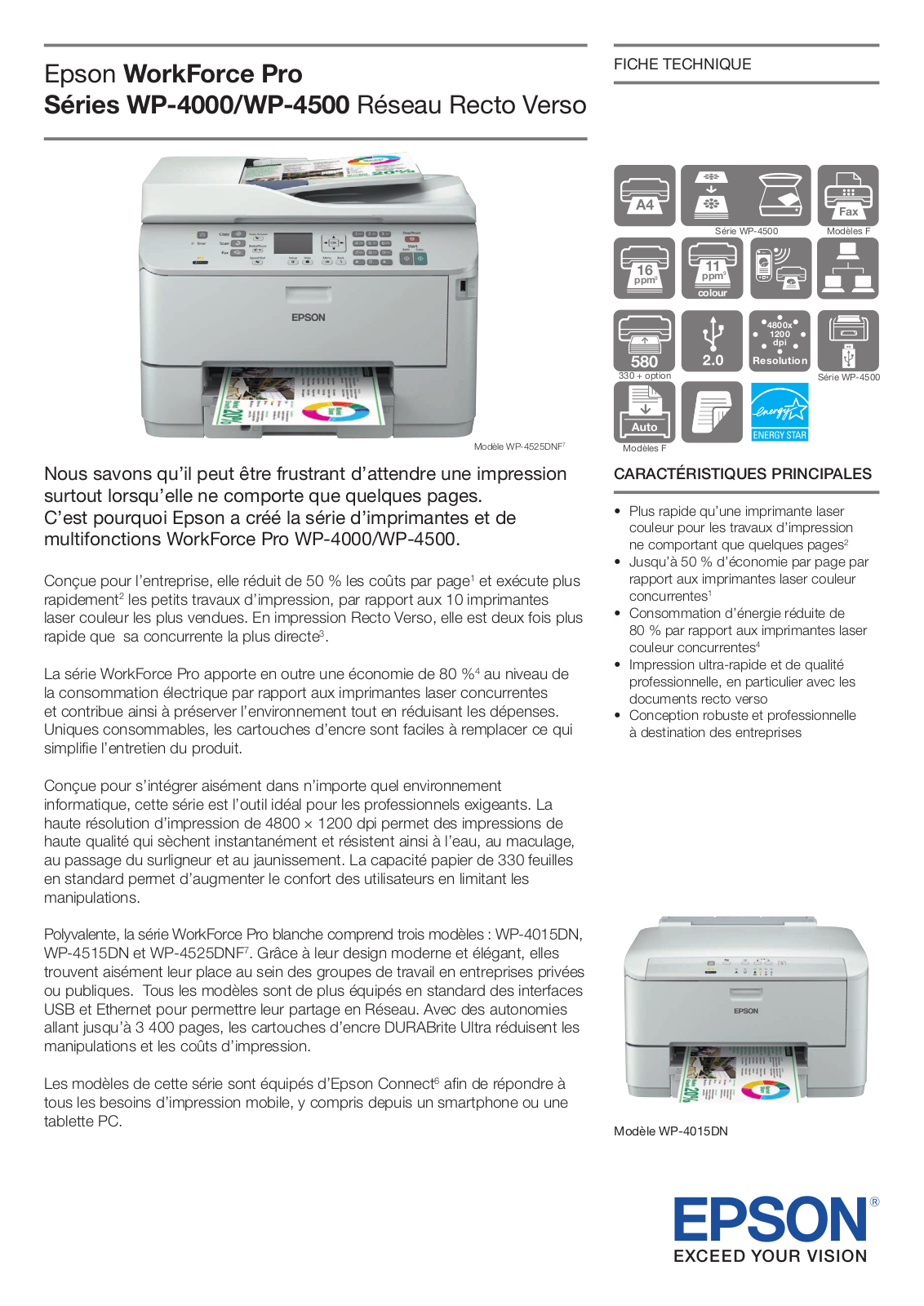 EPSON WP-4015DN, WP-4525DNF, WP-4515DN User Manual