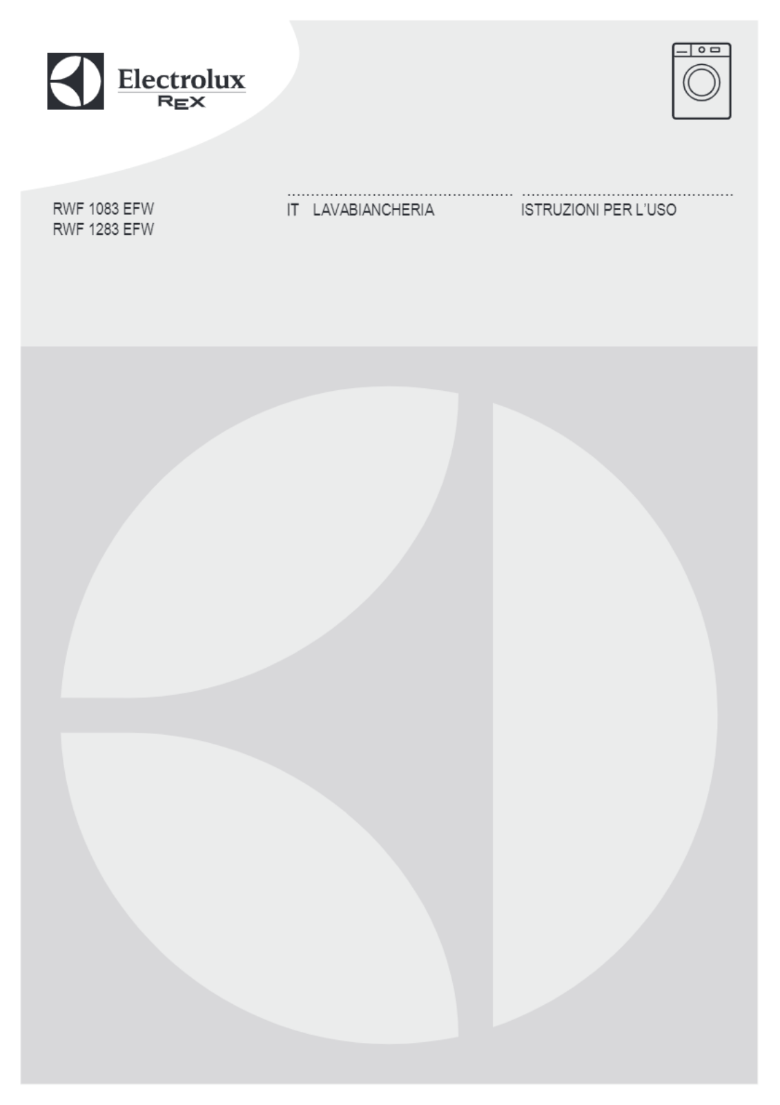 Electrolux RWF1083EFW, RWF1283EFW User Manual