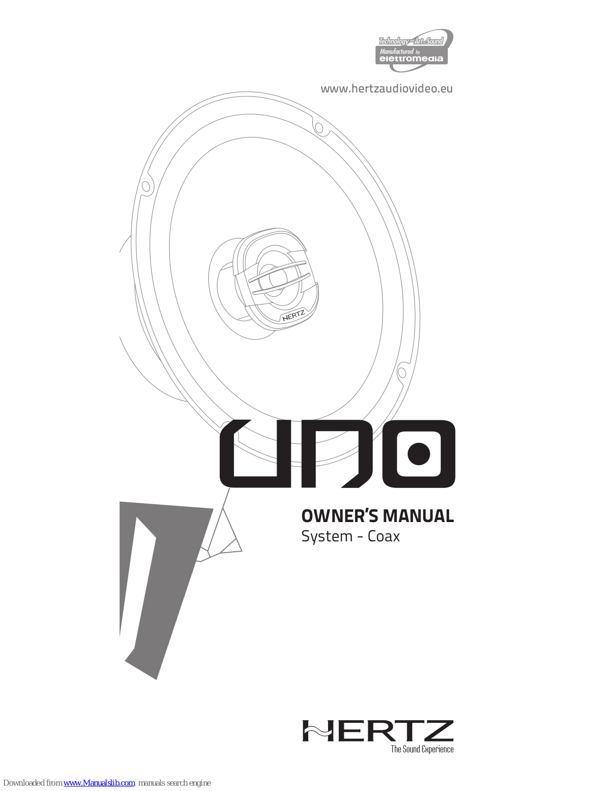 Hertz ECX 100.5, EMV 100.5, EV 130.5, ECX 165.5, EV 165.5 Owner's Manual