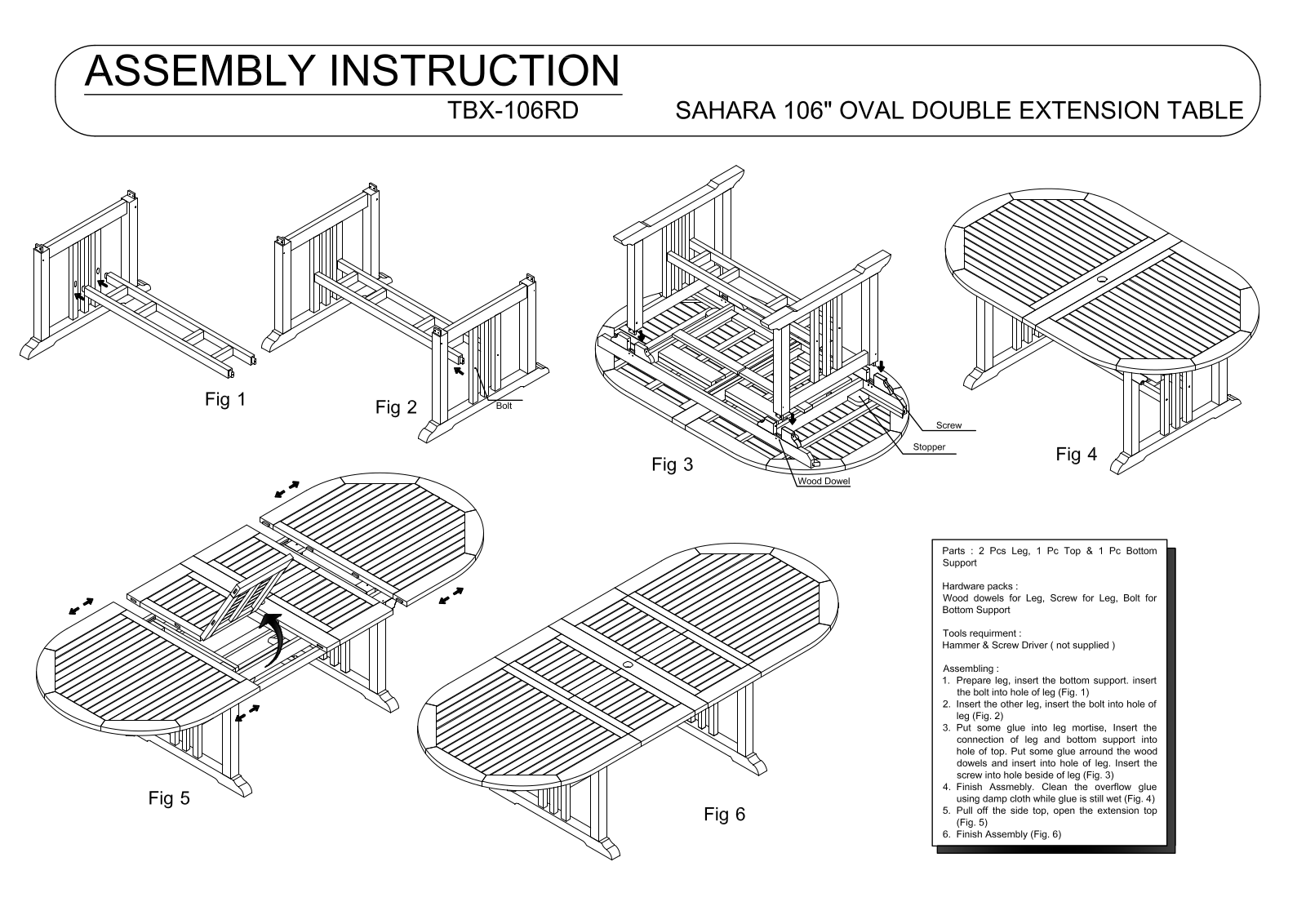 Anderson TBX106RD User Manual