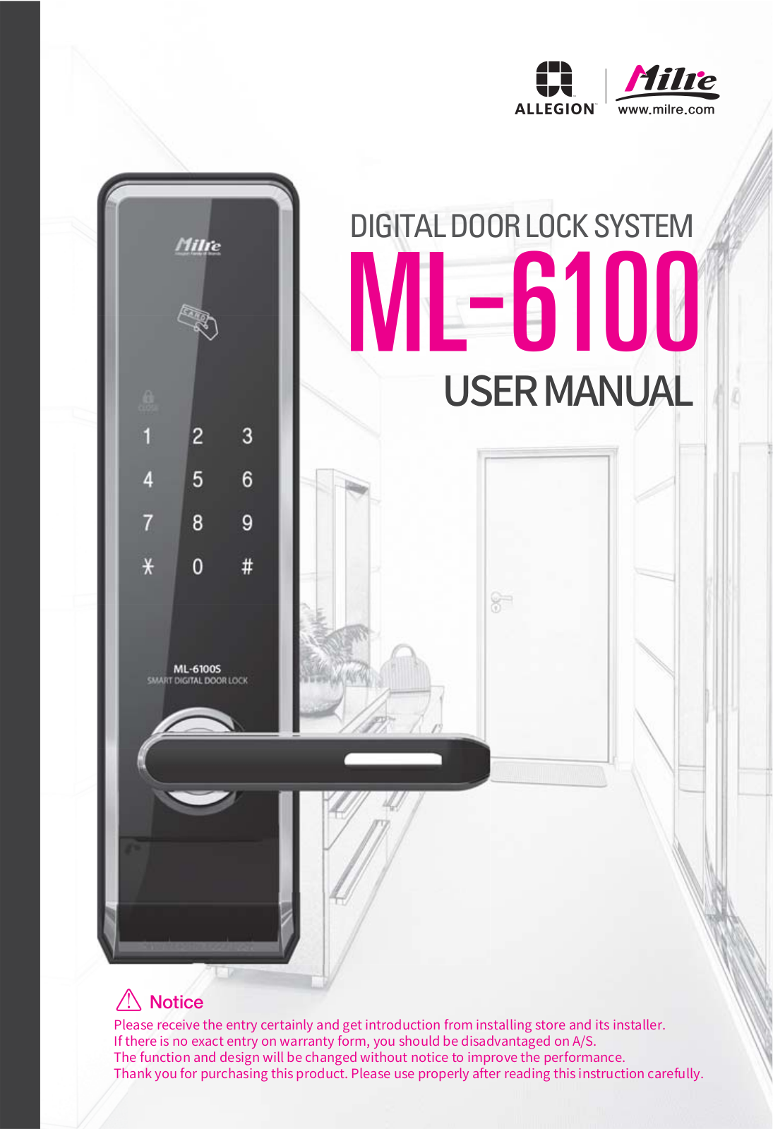 Milre ML-6100 User Manual