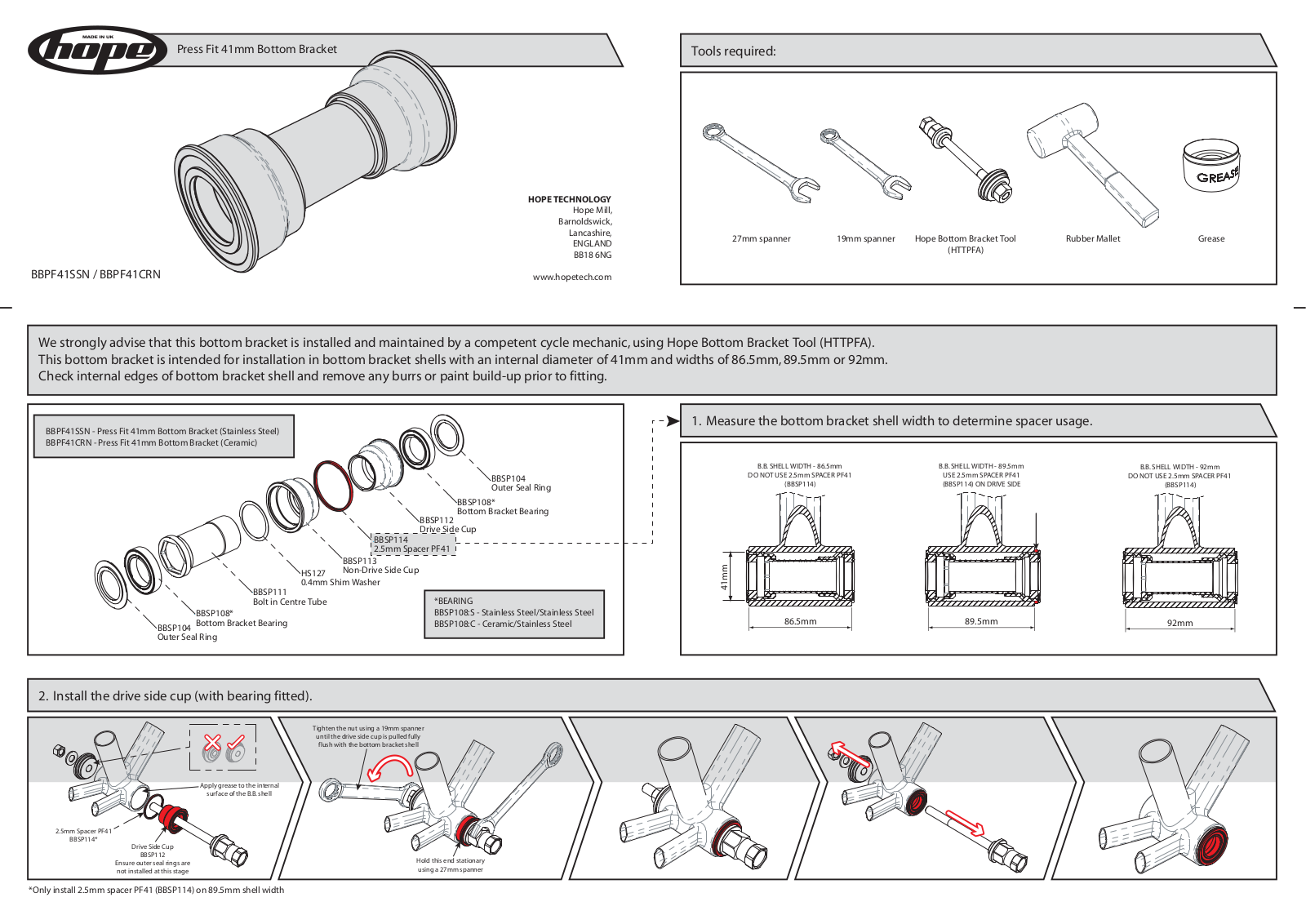Hope Tech PF41 User Manual - ManualMachine.com