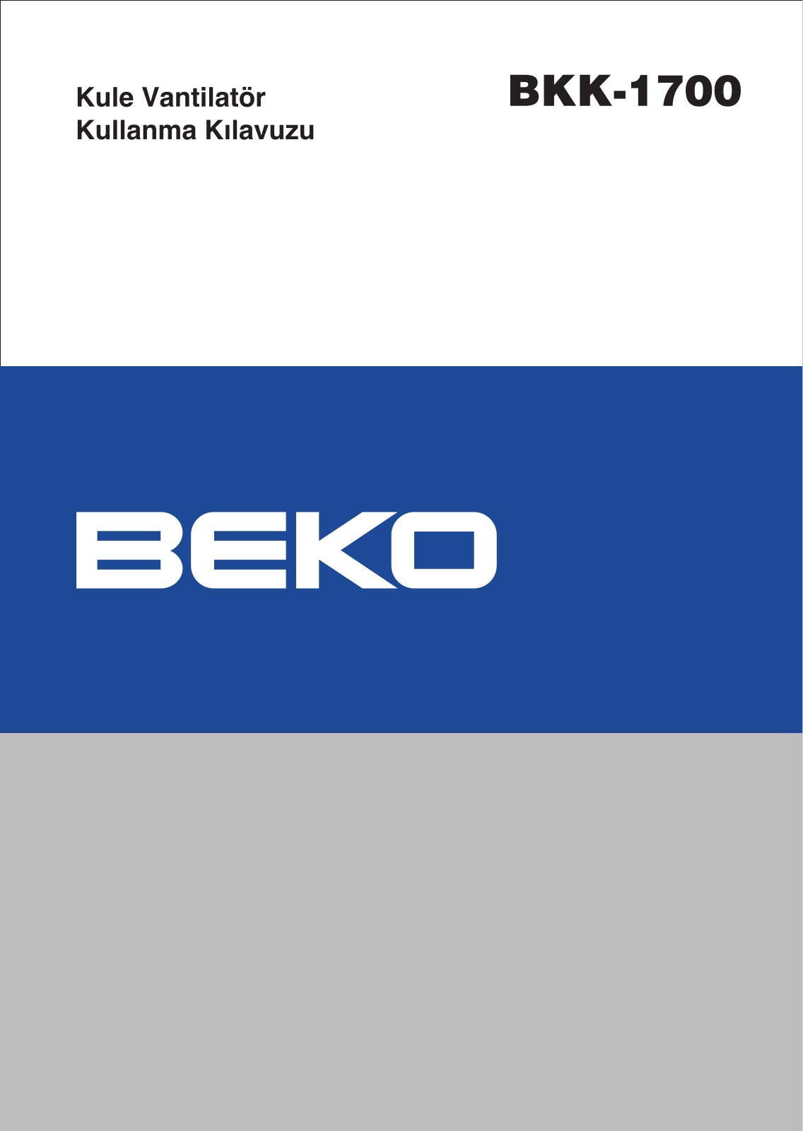 Beko BKK 1700 User Manual