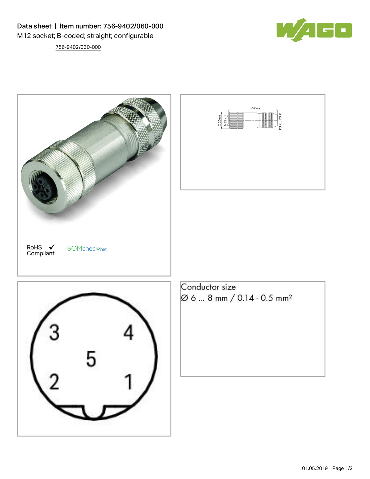 Wago 756-9402/060-000 Data Sheet