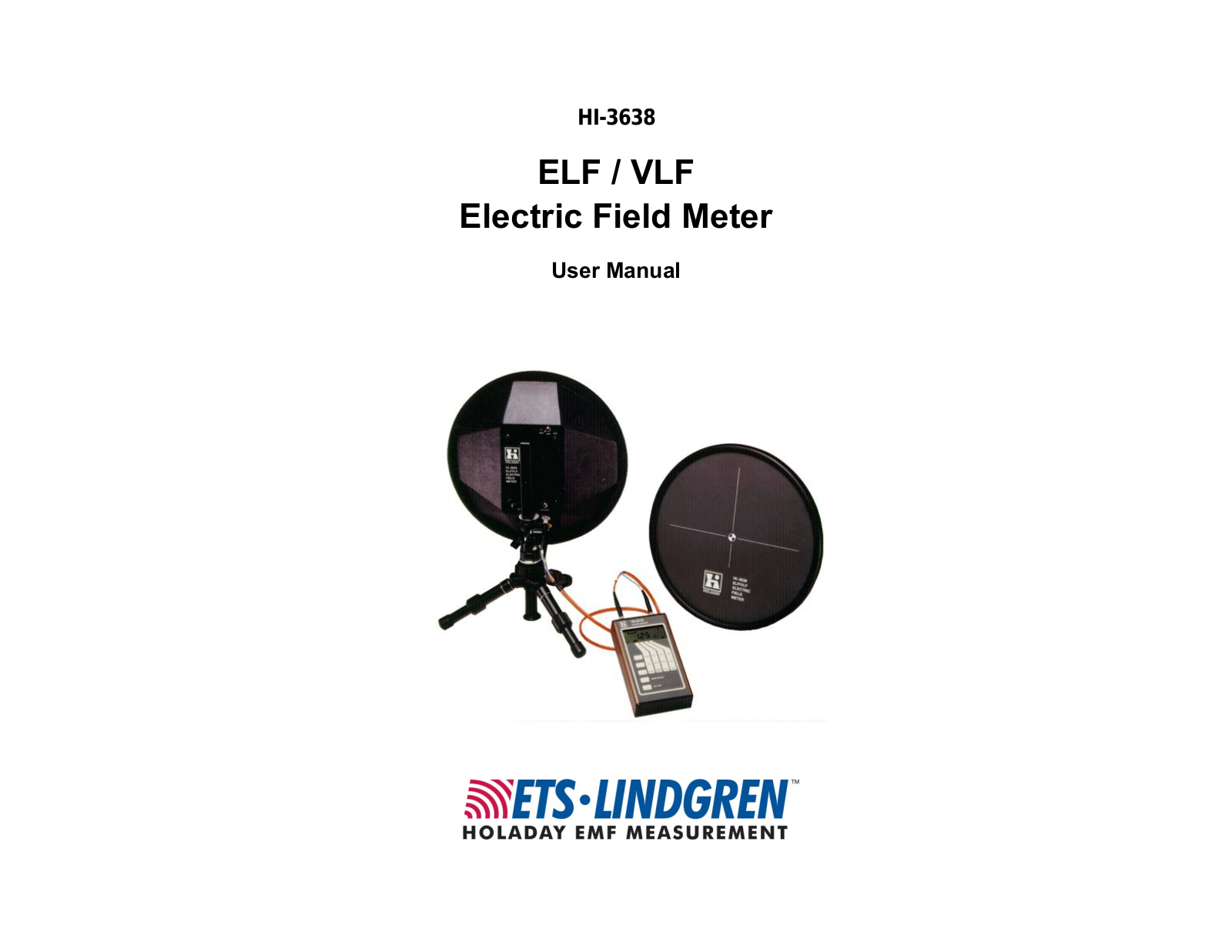 ETS-Lindgren HI-3638 User Manual