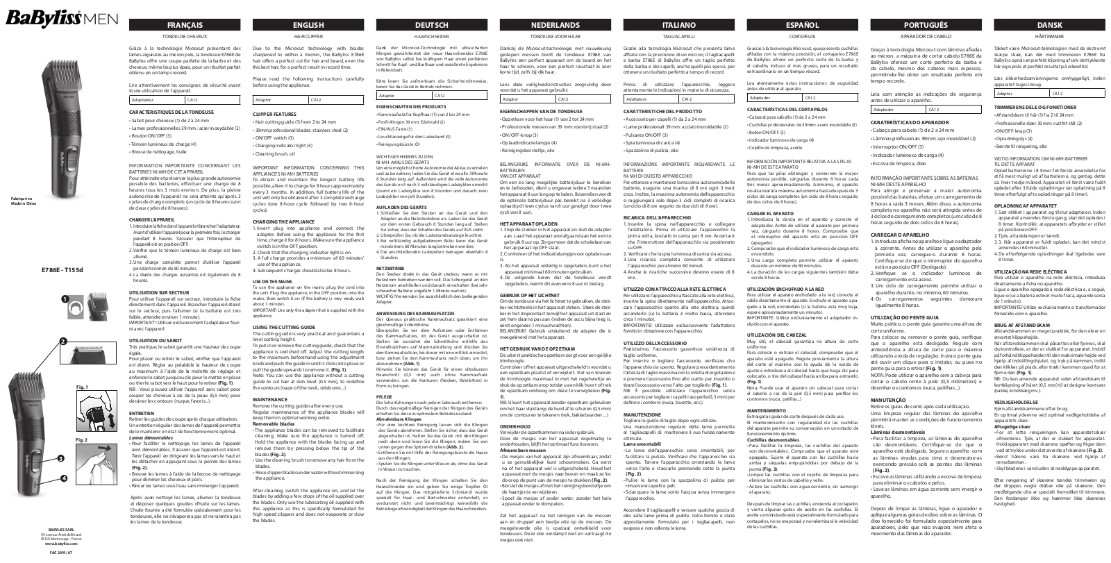 BABYLISS 668E User Manual