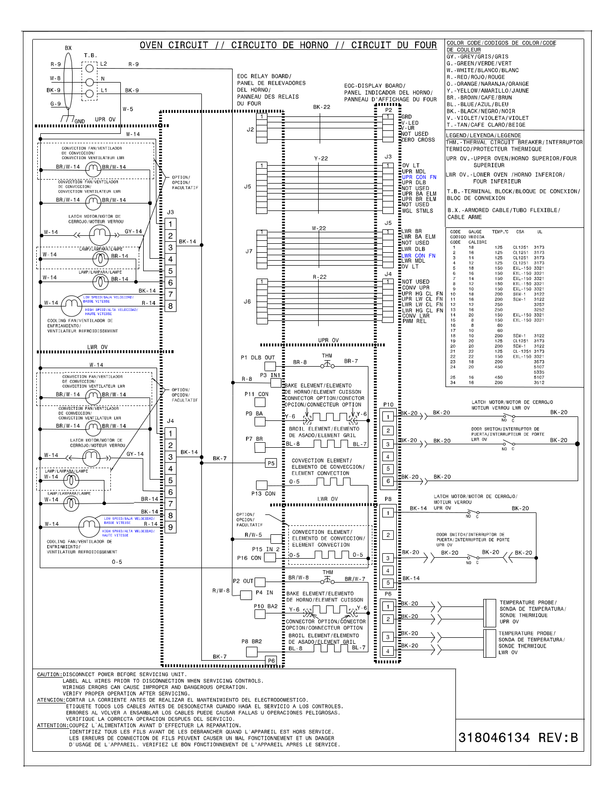 Frigidaire FPET3085KFA Wiring Diagram