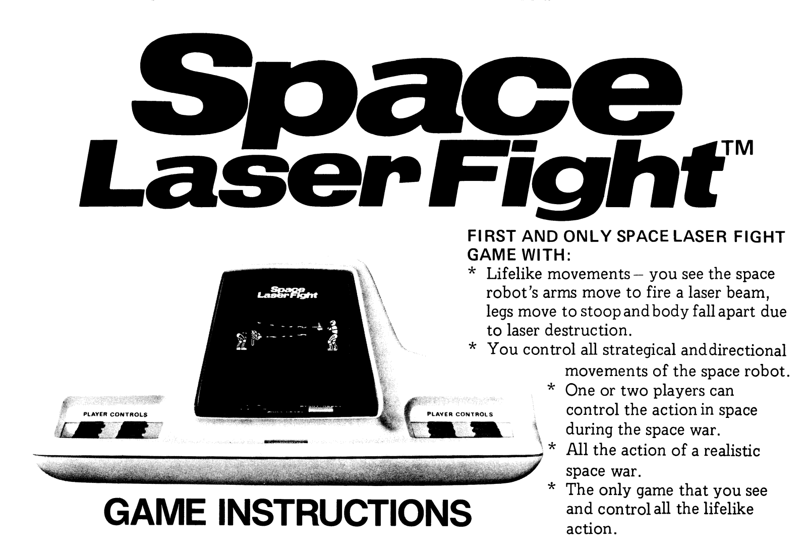 Bambino Space Laser Fight User Guide