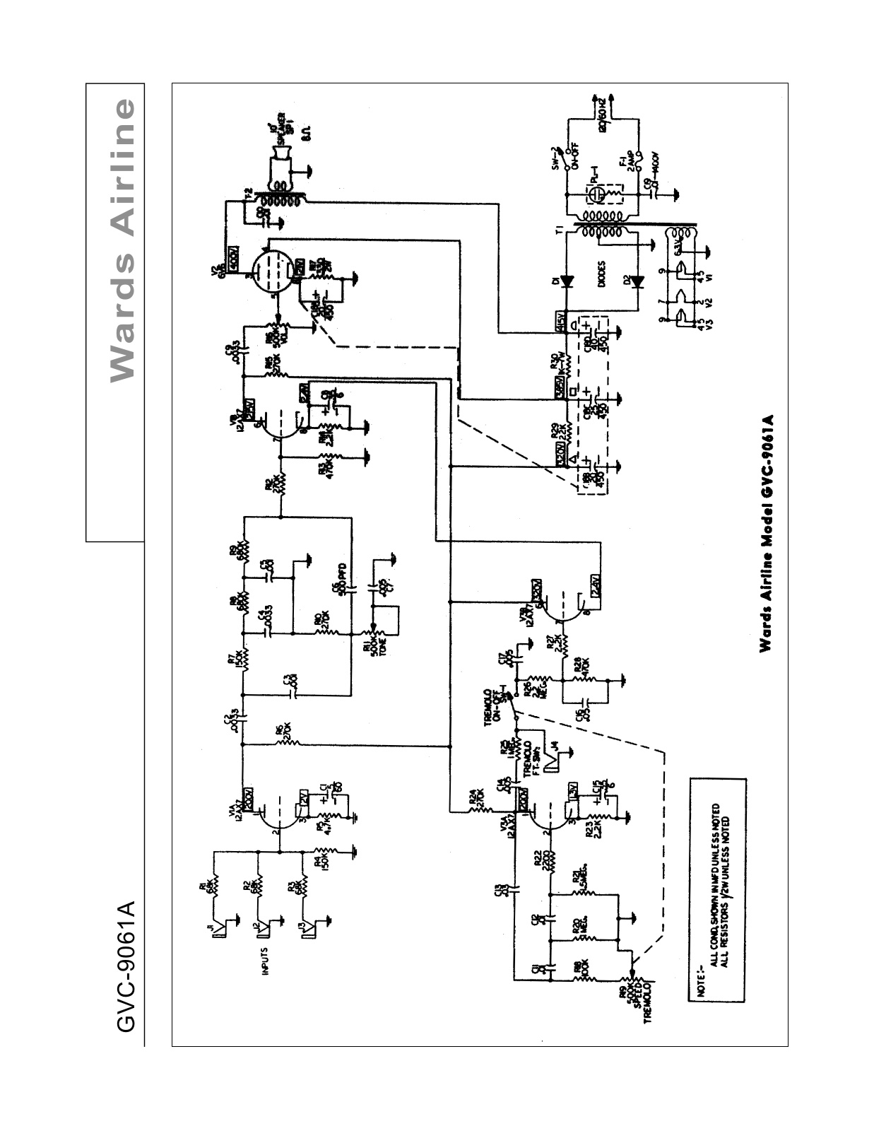 Airline Wards gvc 9061a schematic - ManualMachine.com