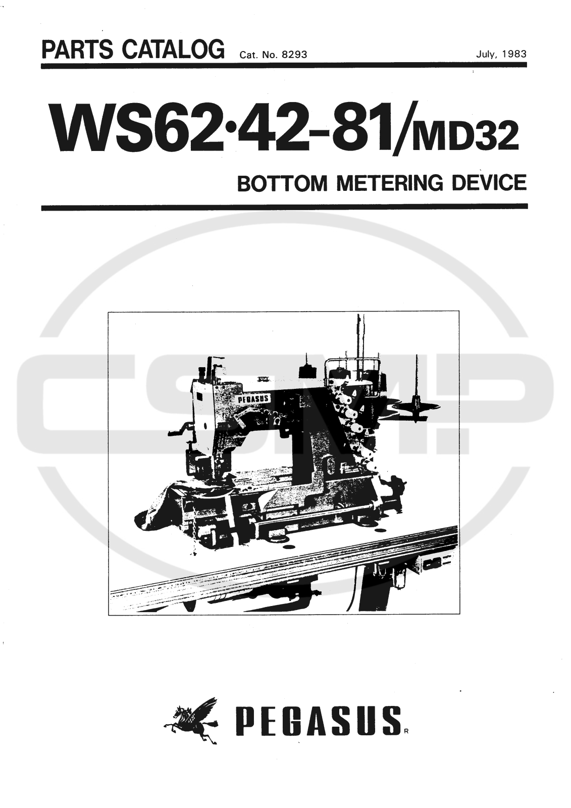 Pegasus WS62_42-81 Parts Book