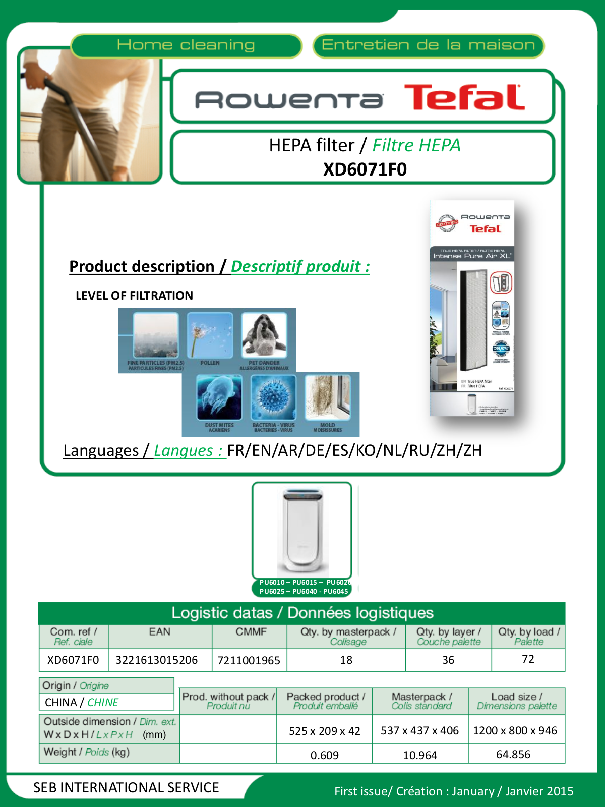 Rowenta XD6071F0 User Manual