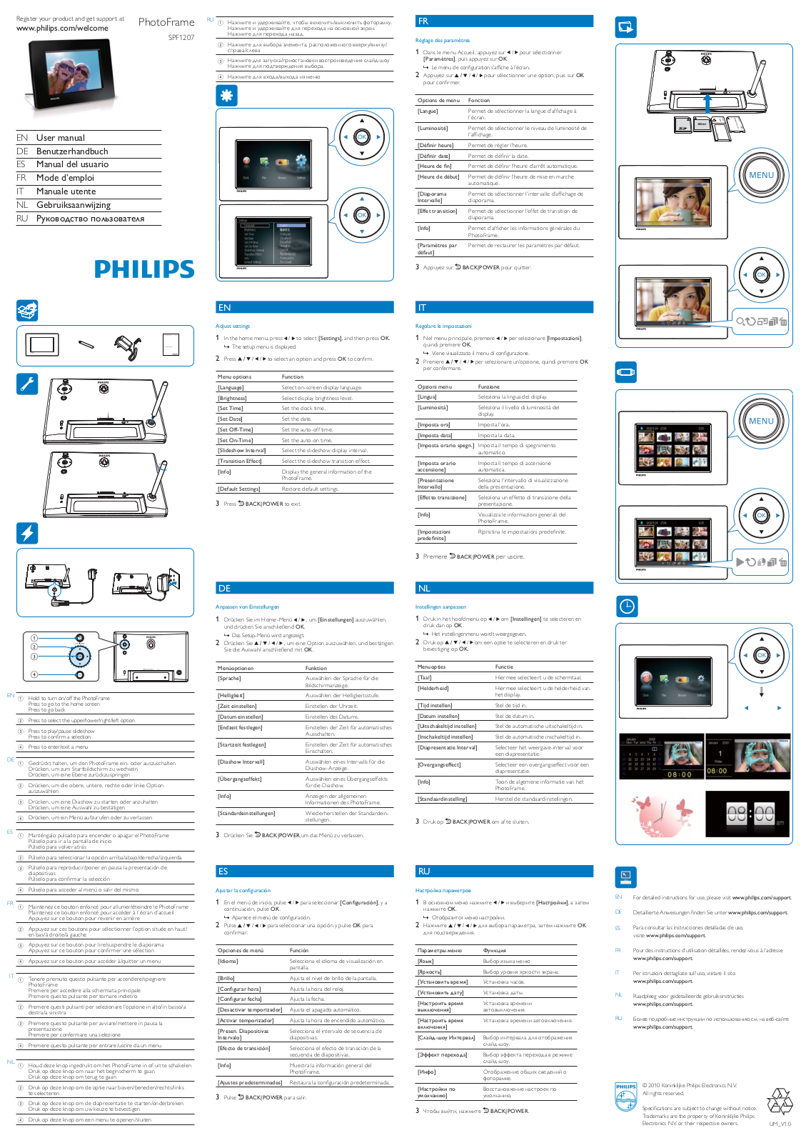 Philips SPF1207 User Manual