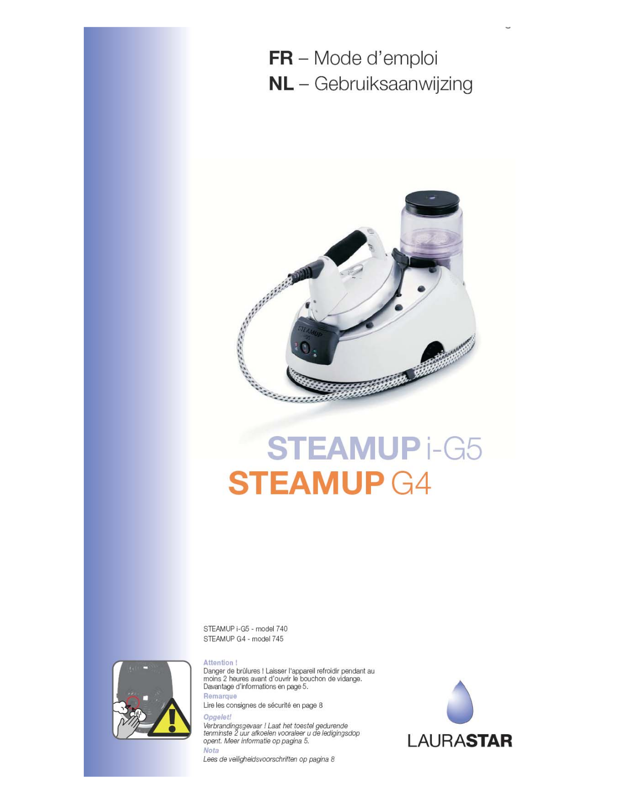 LAURASTAR Steamup IG5 User Manual