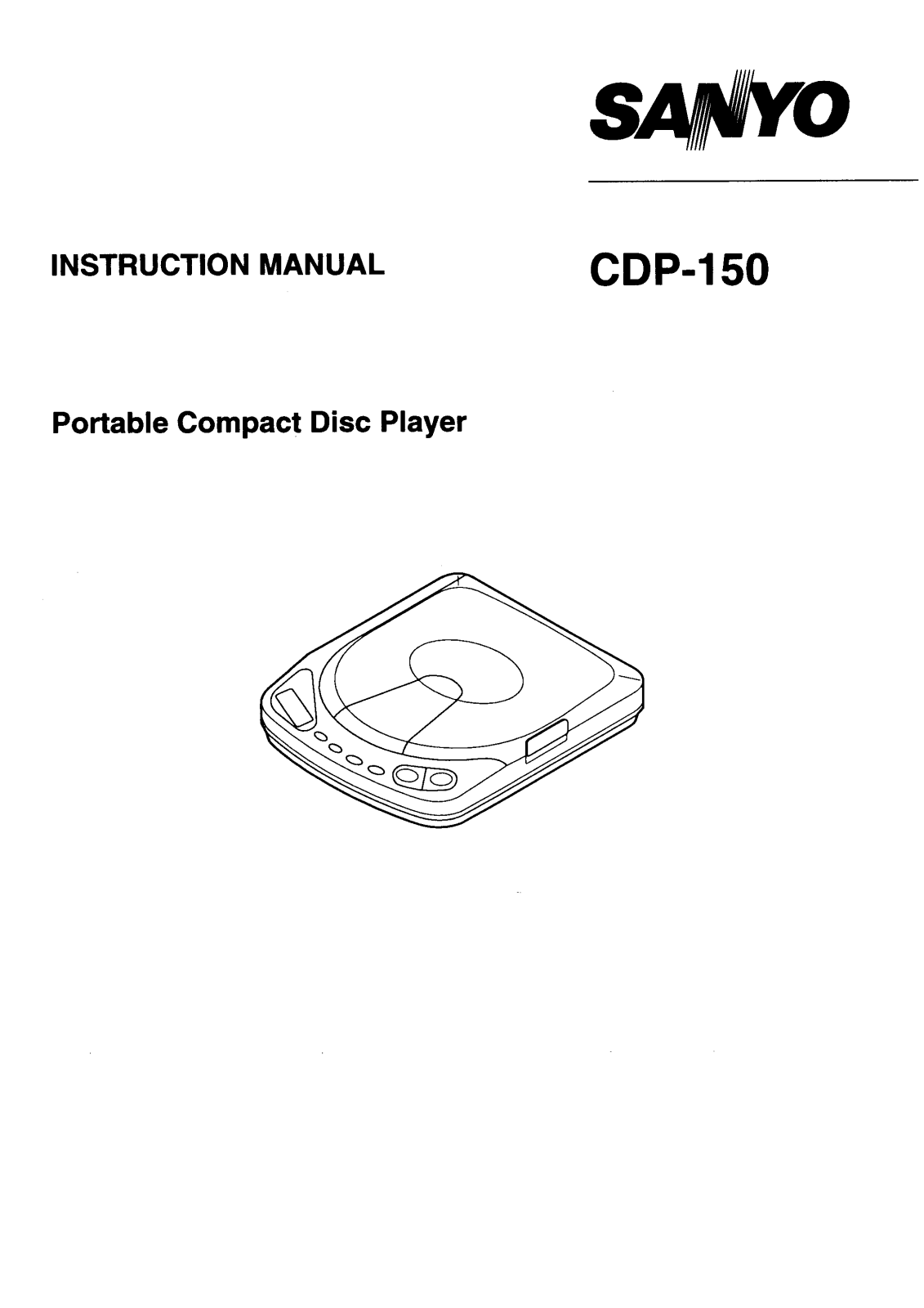 Sanyo CDP-150 Instruction Manual