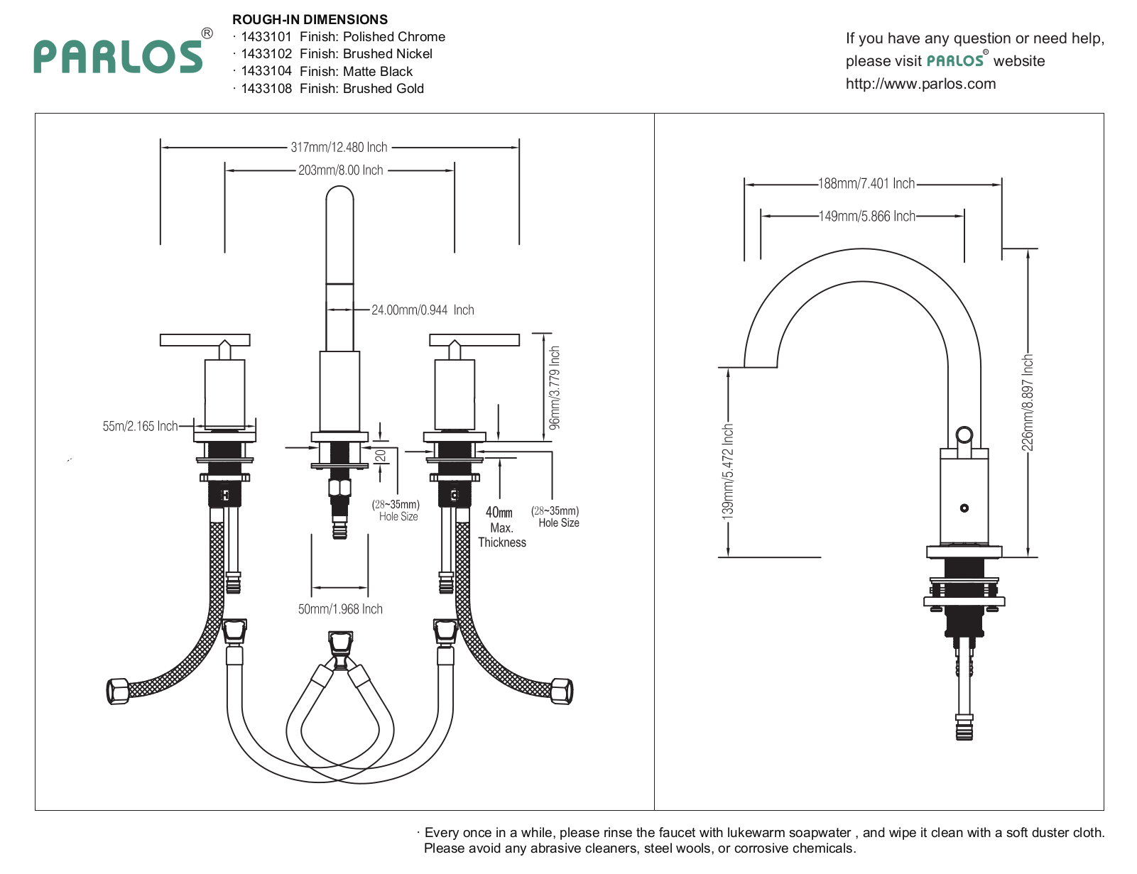 Parlos Home PLMS1017 Specifications - ManualMachine.com