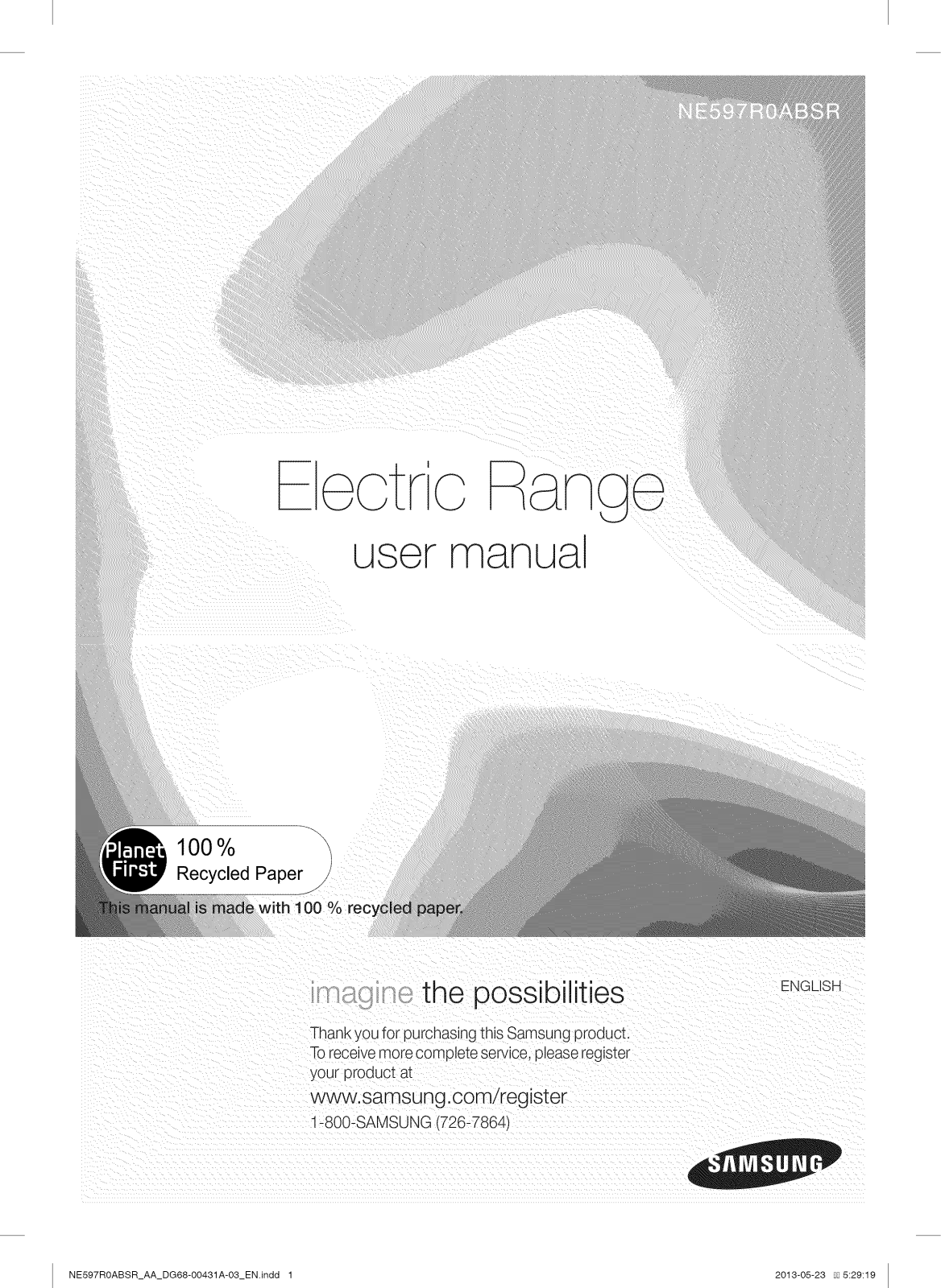 Samsung NE597R0ABSR/AA-01, NE597R0ABSR/AA-02 Owner’s Manual