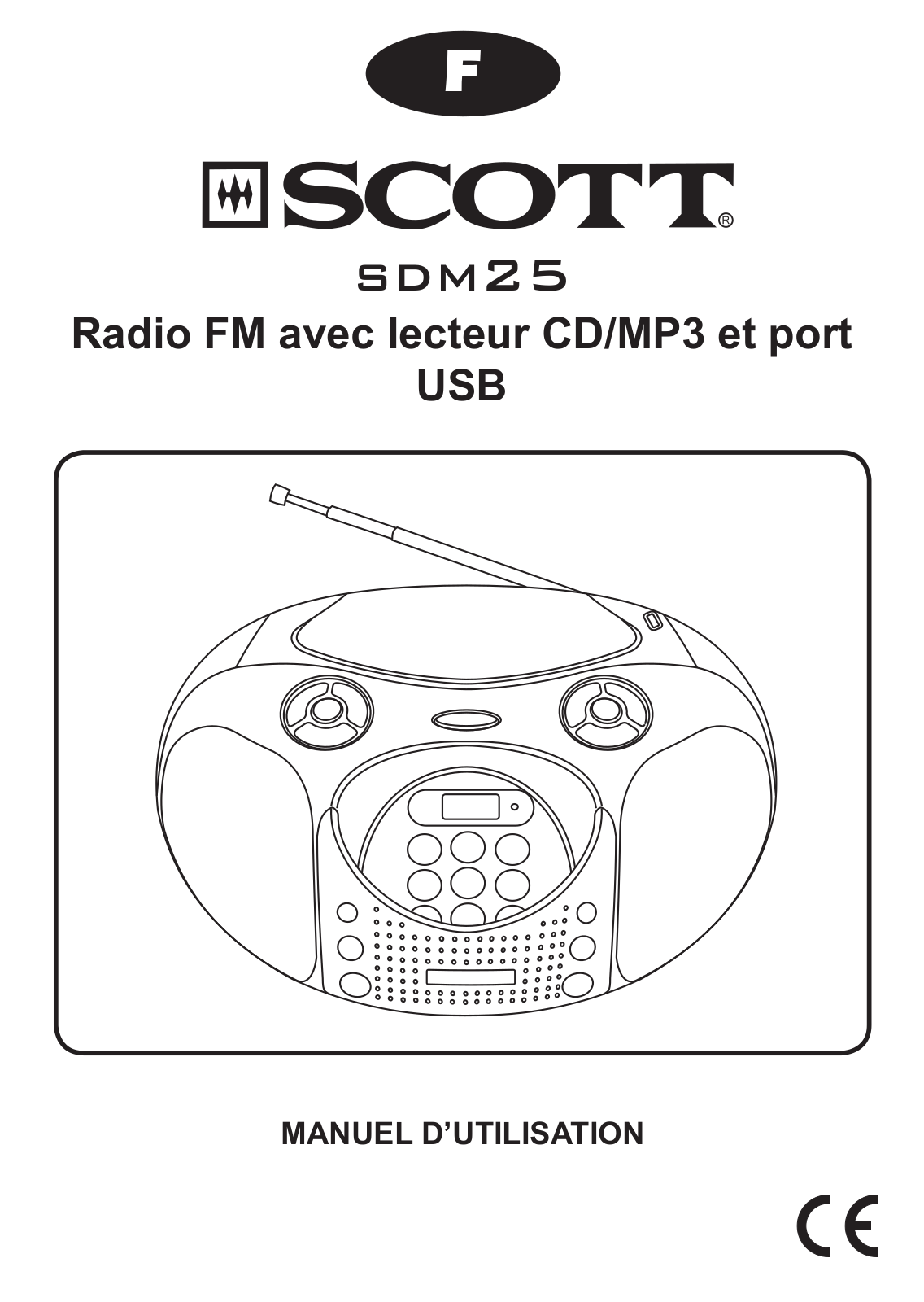 SCOTT SDM 25 LG, SDM25, SDM 25 RD User Manual