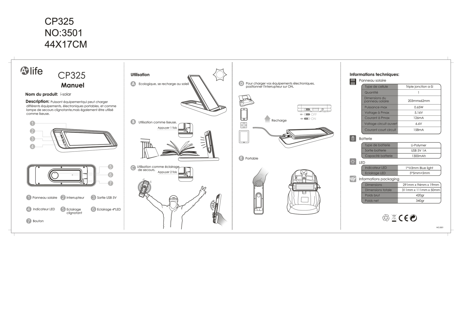 A+ Life cp325 User Manual