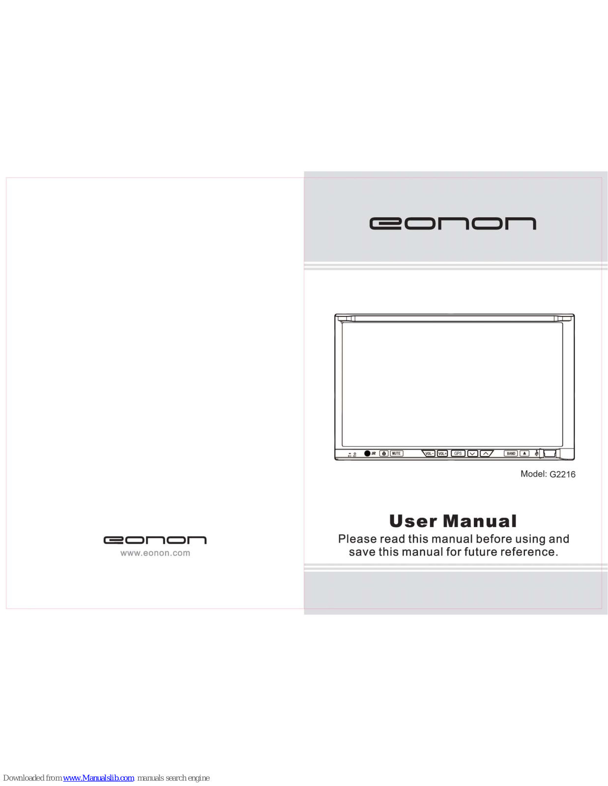 Eonon G2216 User Manual