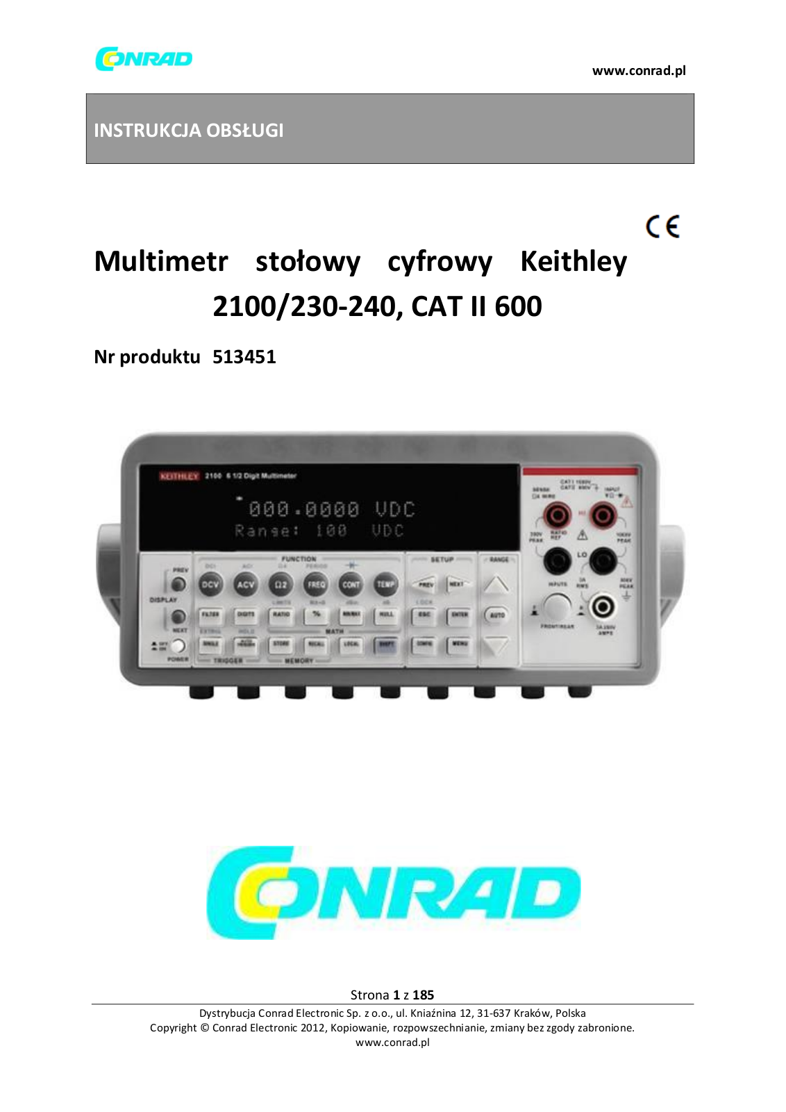 Keithley 2100 User guide