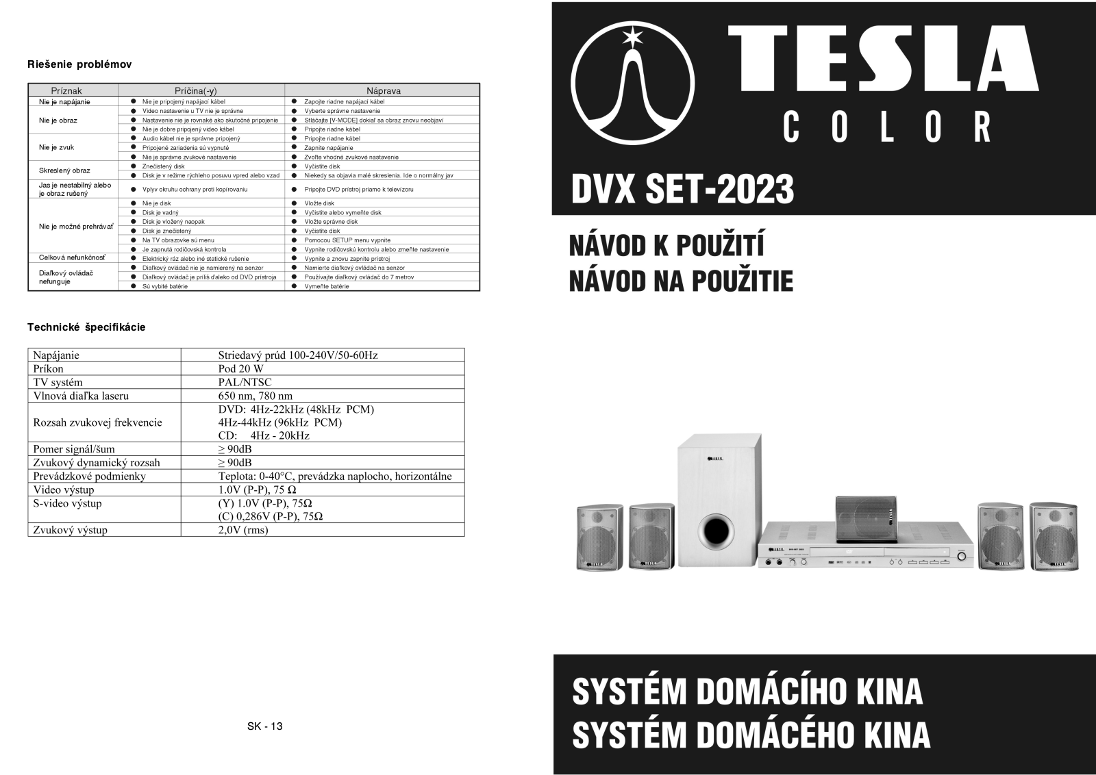 TESLA DVX 2023 User Manual