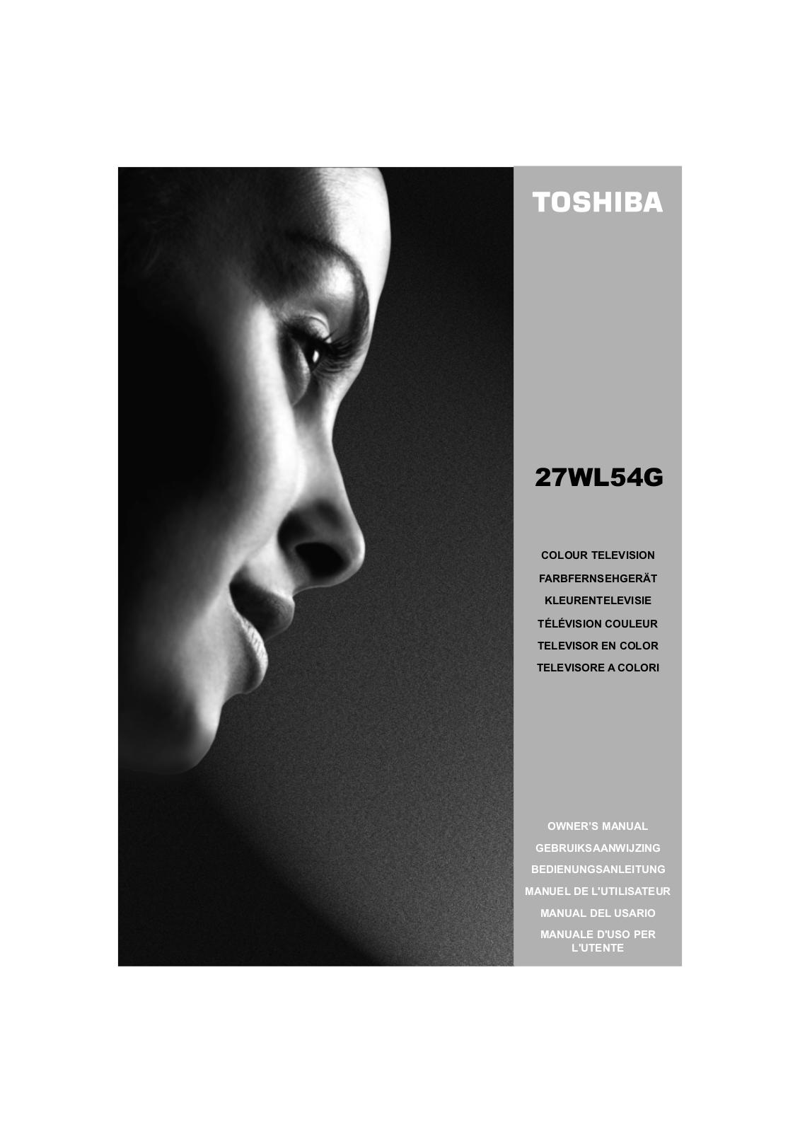 TOSHIBA 27WL54G User Manual