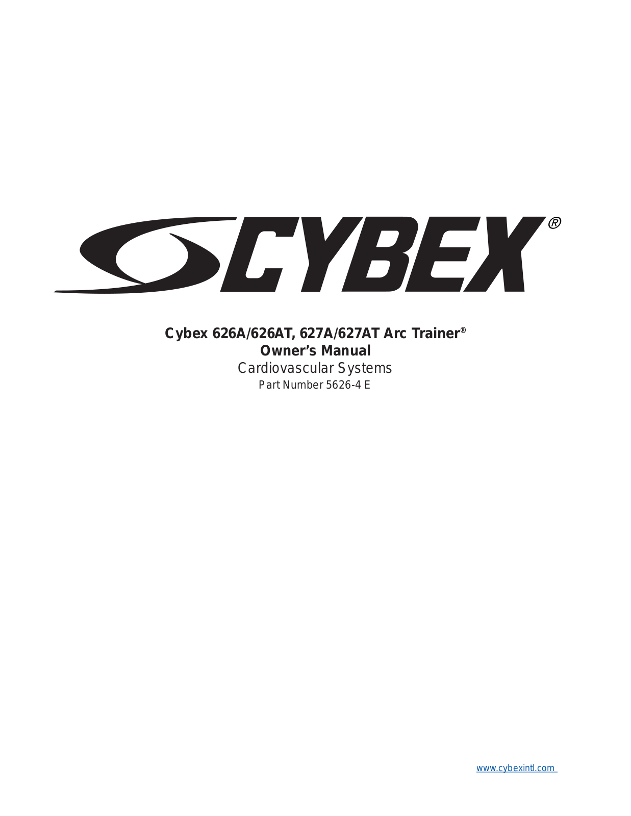 Cybex 626A User Manual