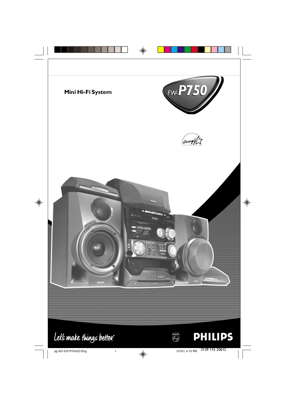 Philips FW-P750 User Manual