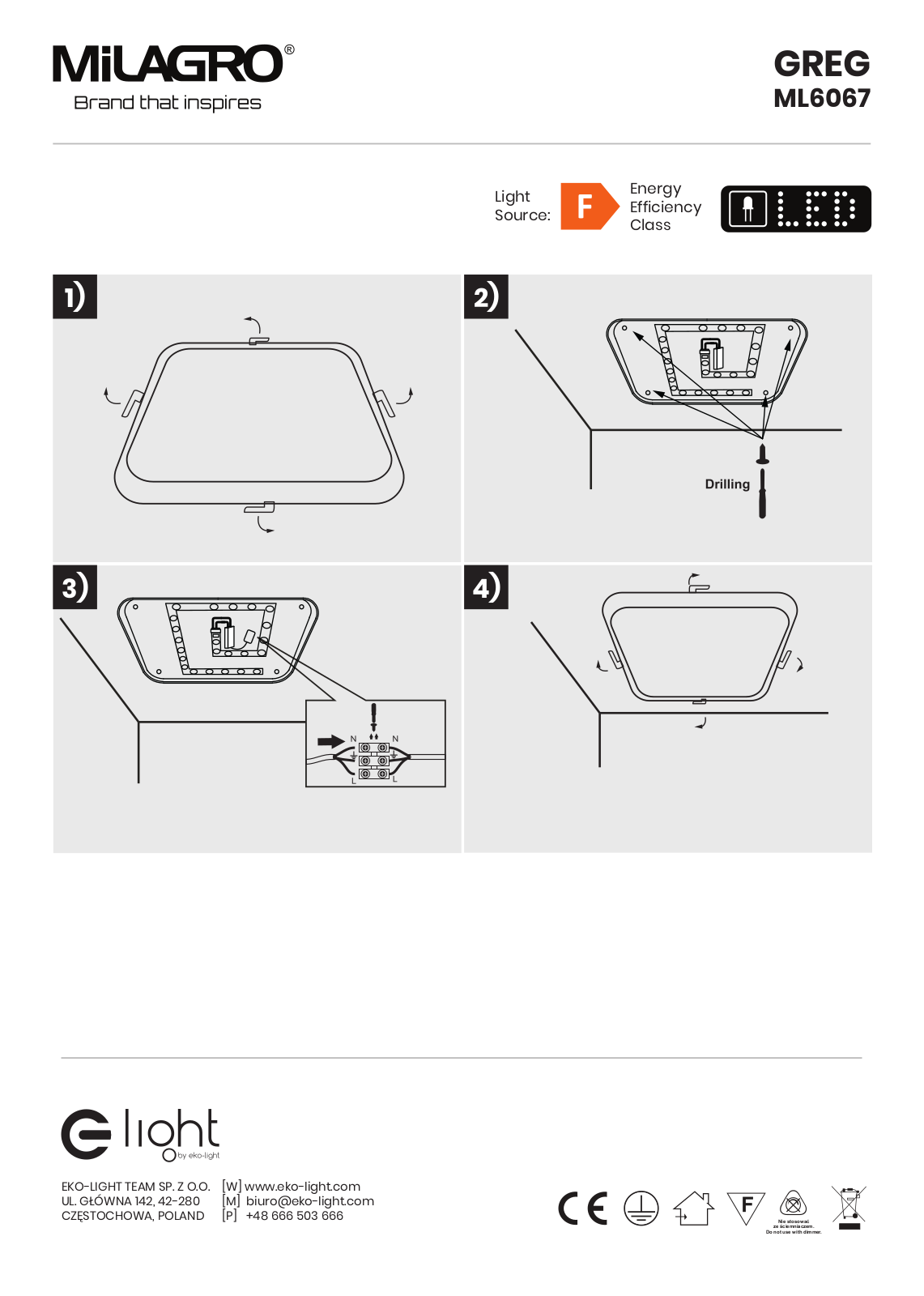 MILAGRO ML6067 User guide - ManualMachine.com