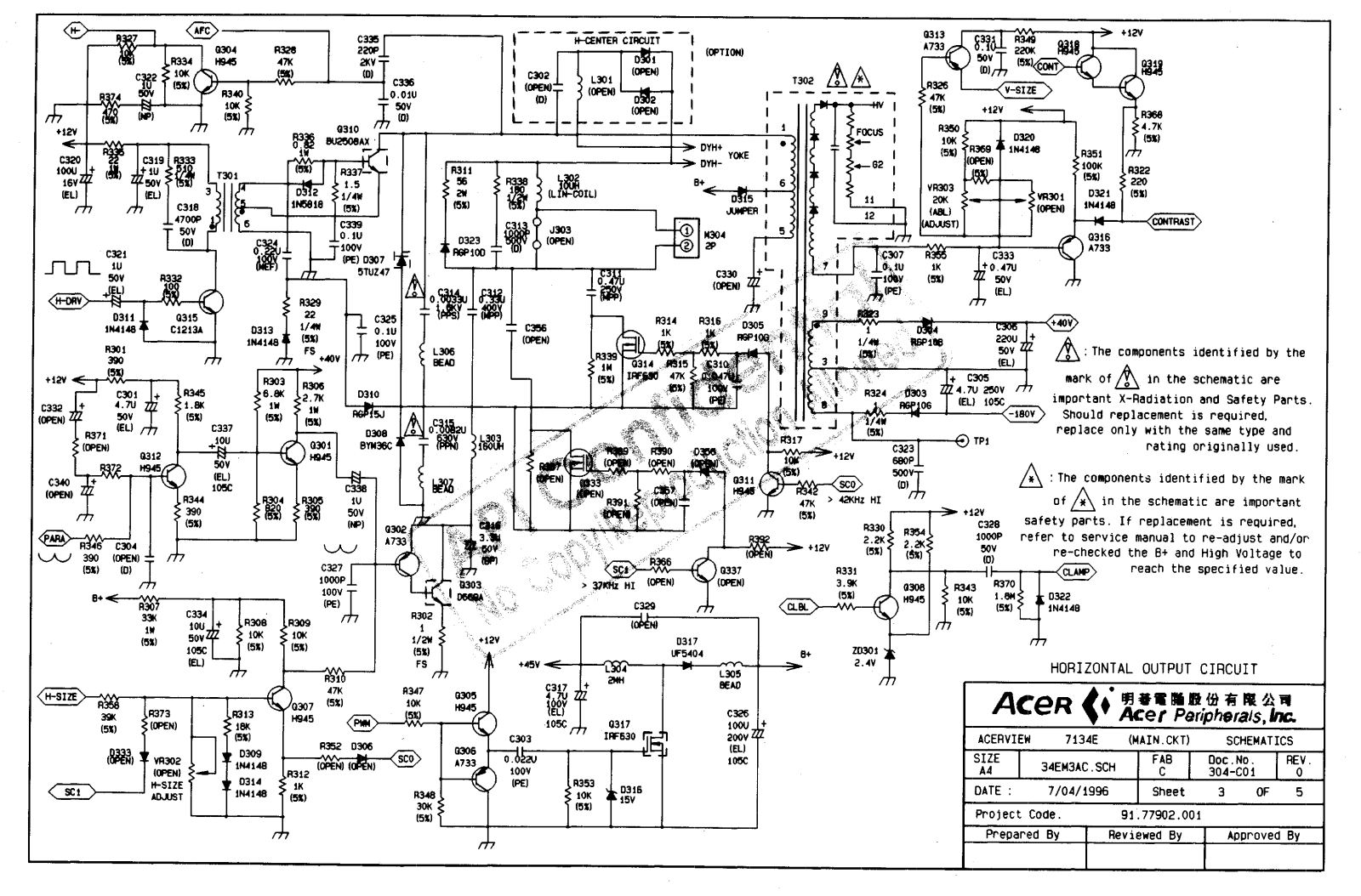 Acer 7134E Schematic