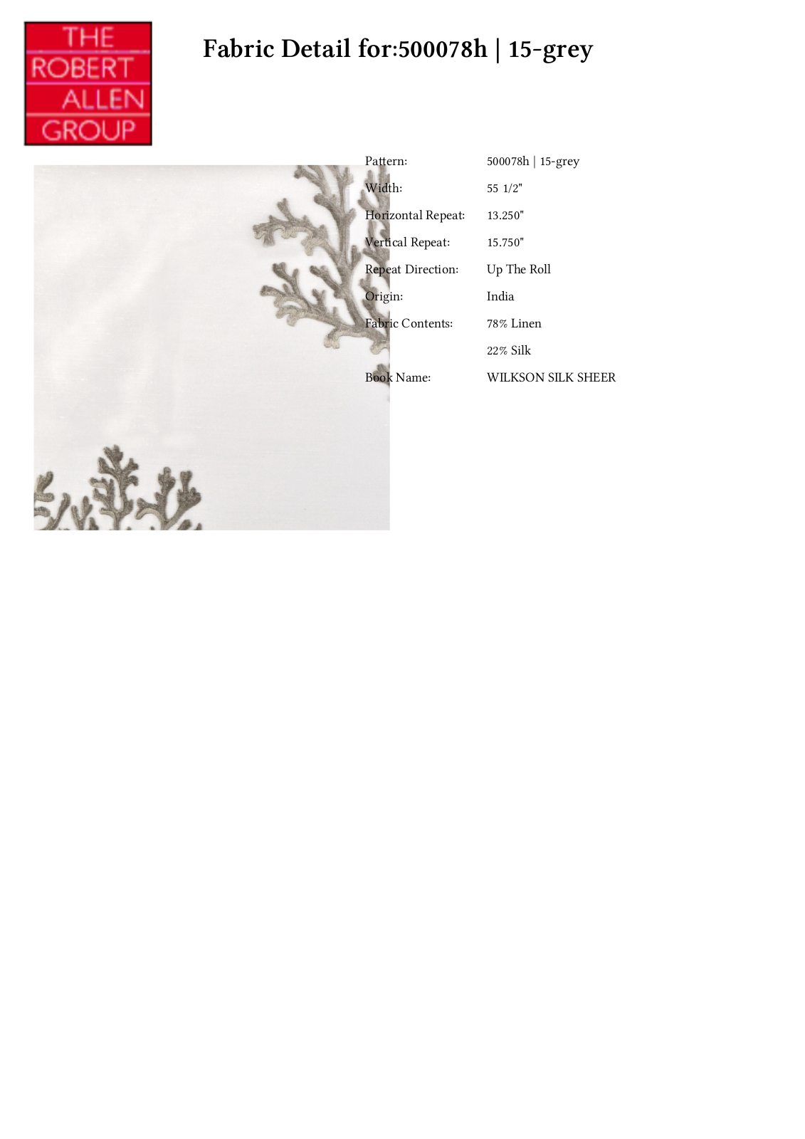 Duralee CRAL4837 Specifications - ManualMachine.com