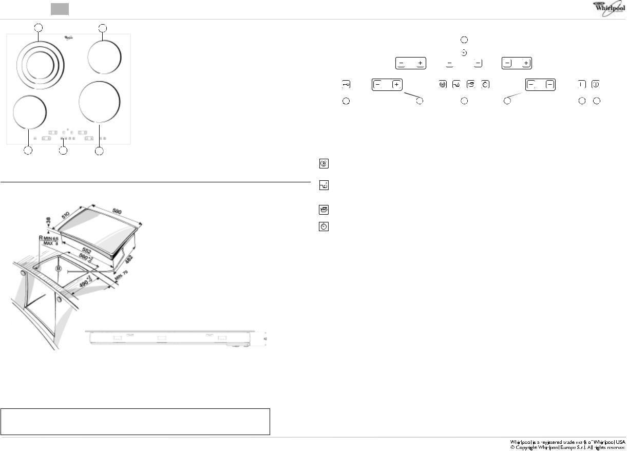 WHIRLPOOL AKT866 User Manual