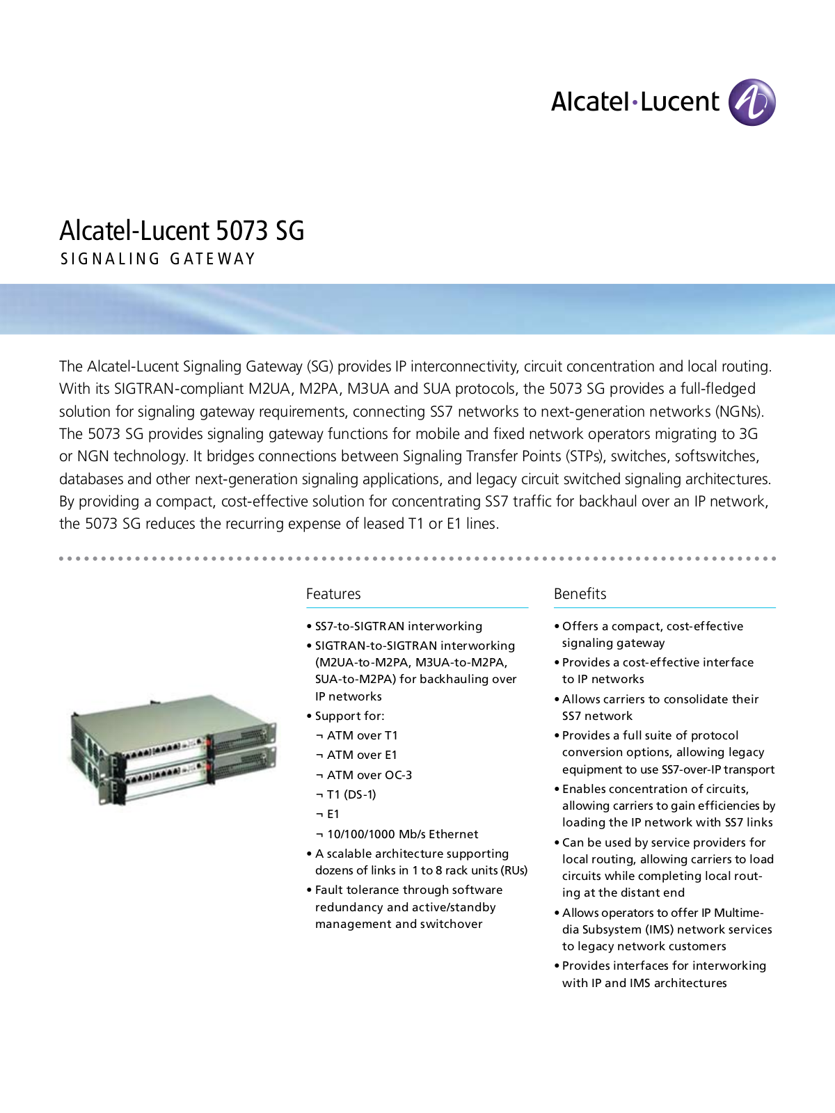 Alcatel-Lucent 5073 User Manual